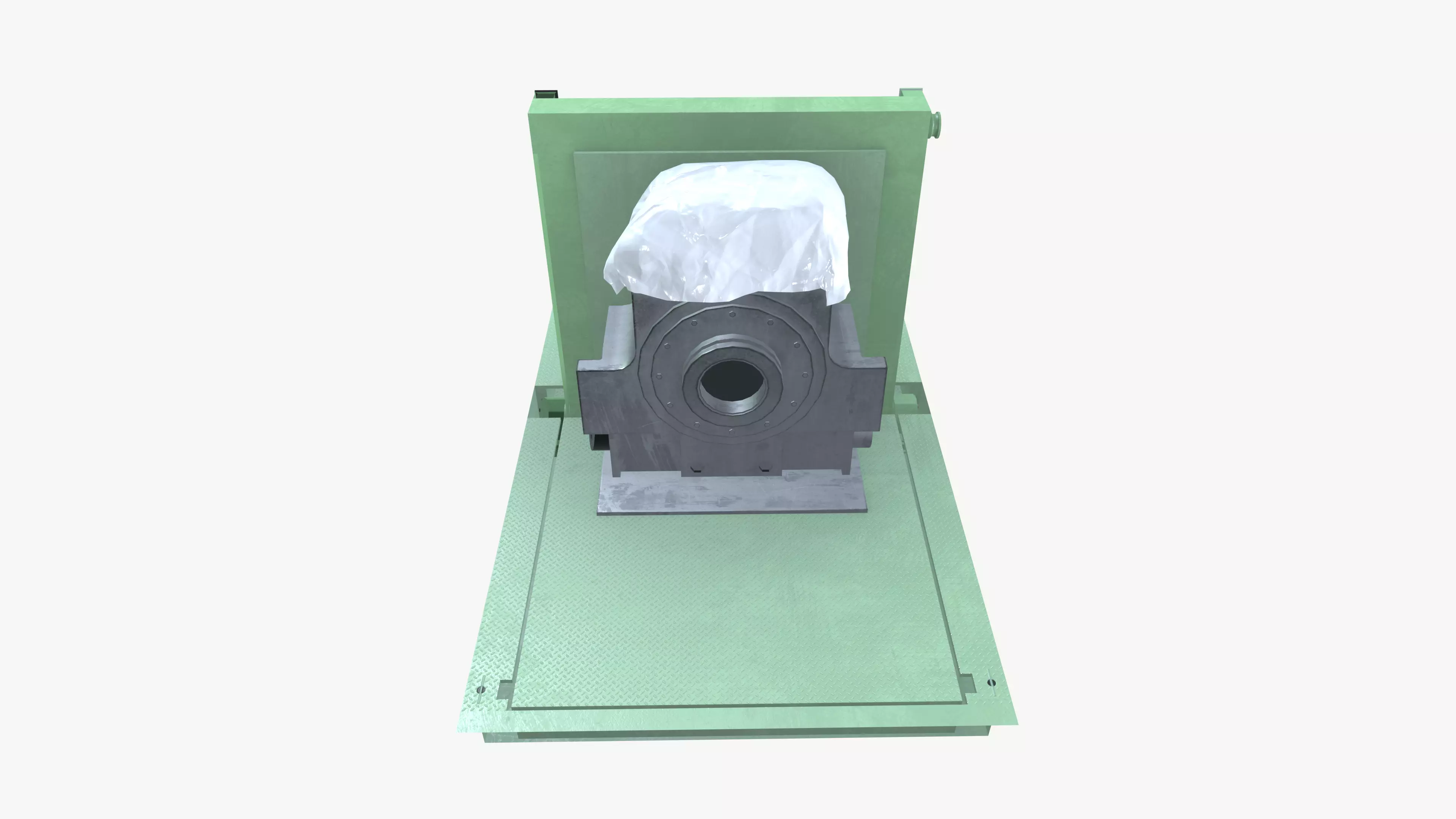 Bur Chock Tilter Low-poly 3D model_6