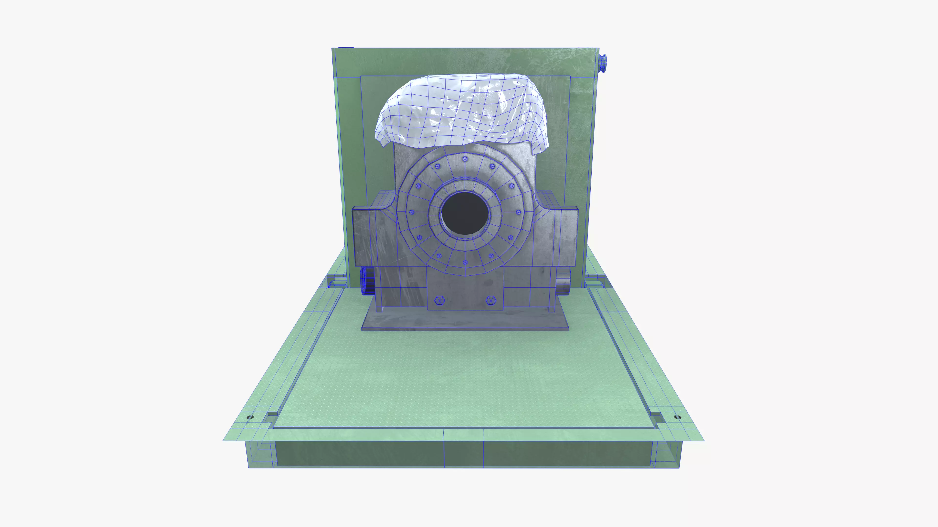 Bur Chock Tilter Low-poly 3D model_18