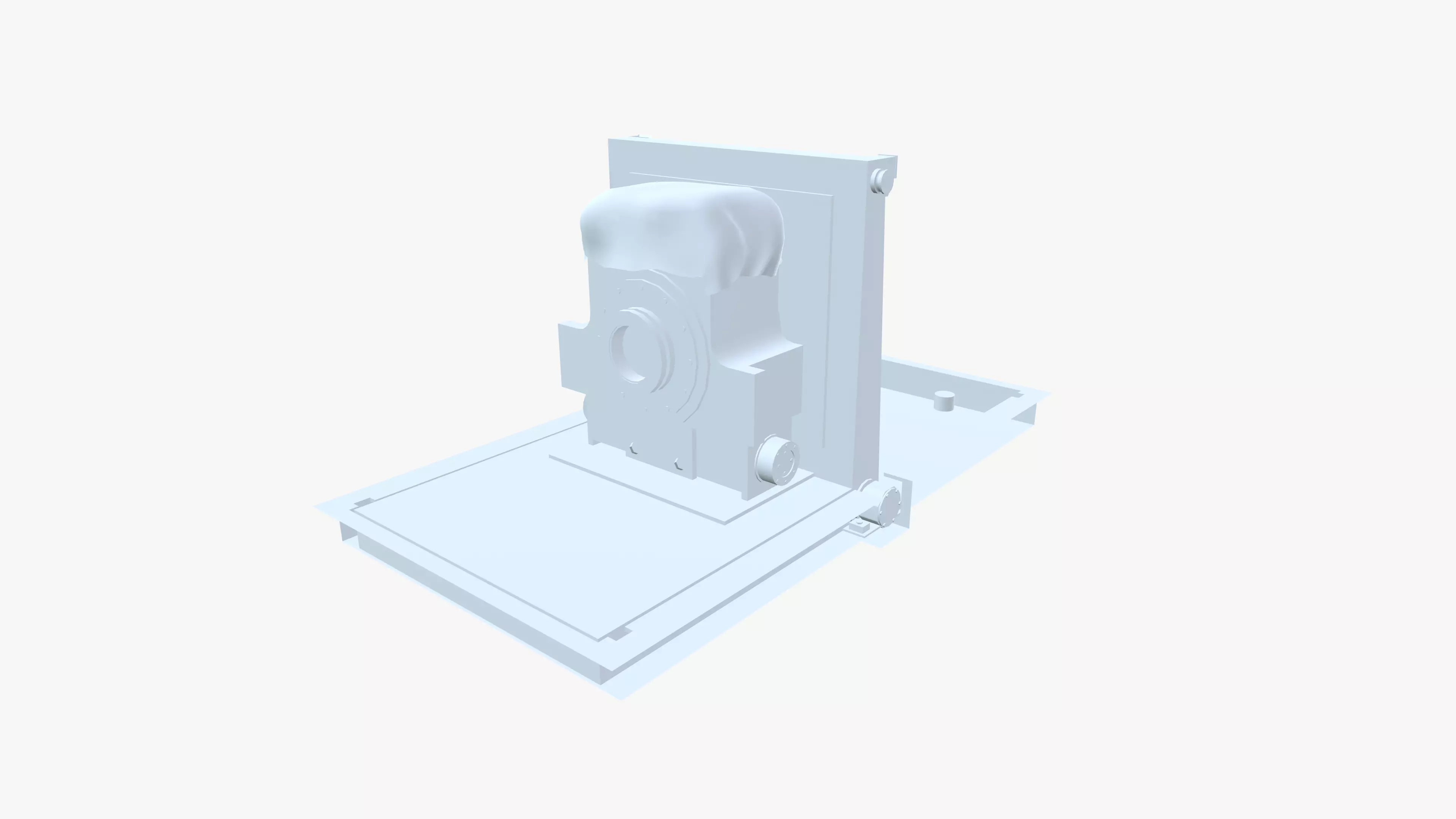 Bur Chock Tilter Low-poly 3D model_12