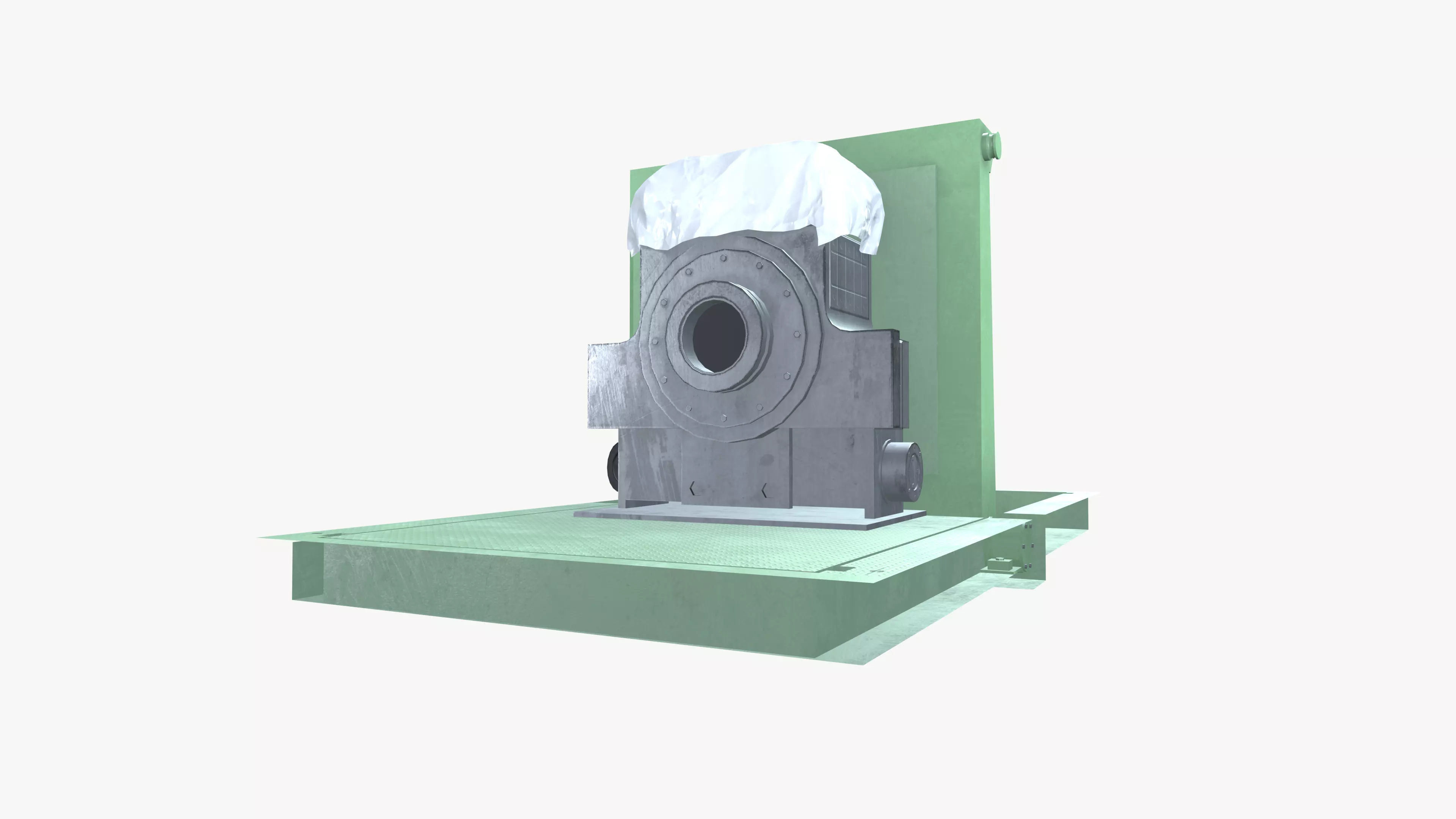 Bur Chock Tilter Low-poly 3D model_5