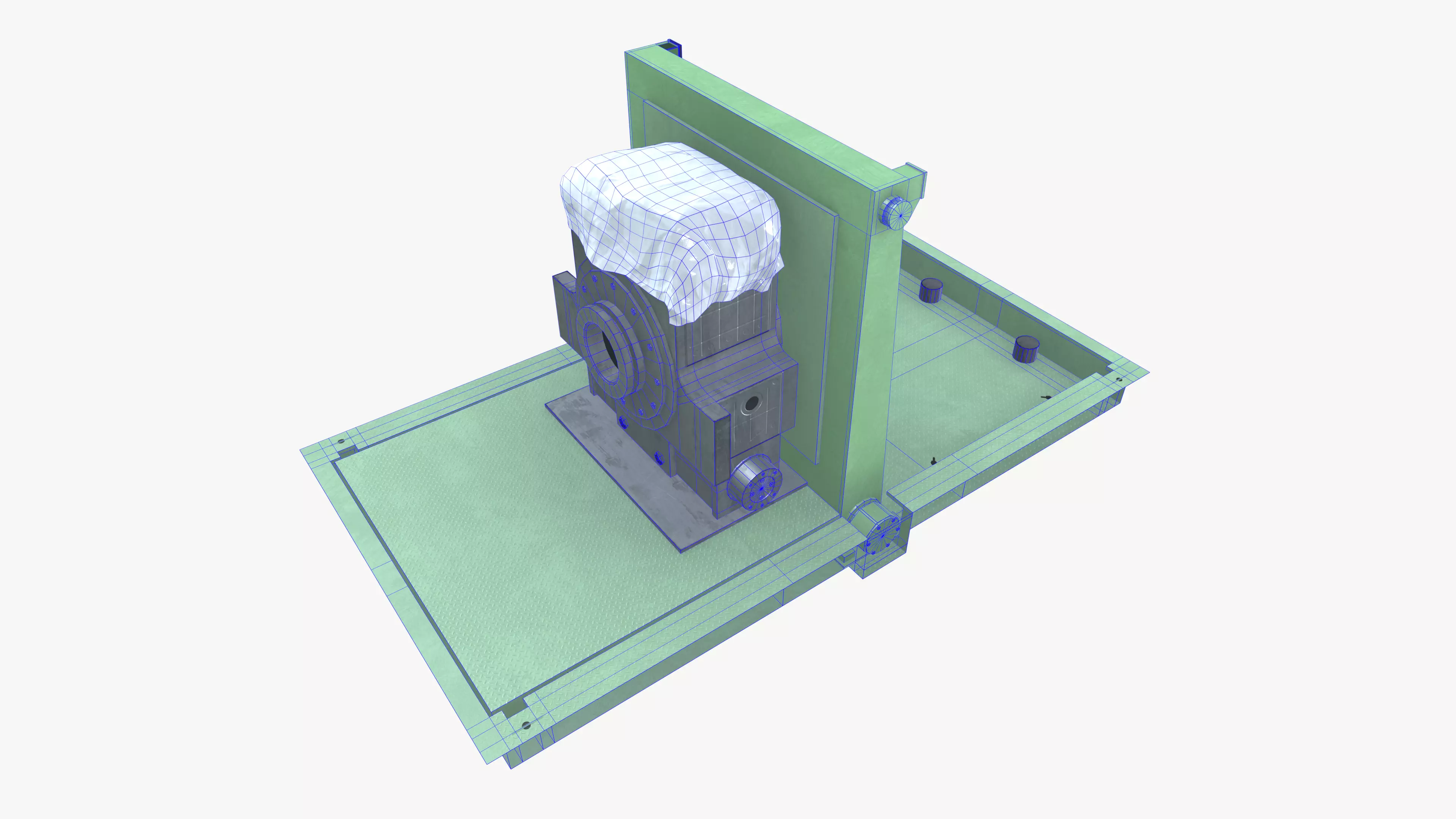 Bur Chock Tilter Low-poly 3D model_19