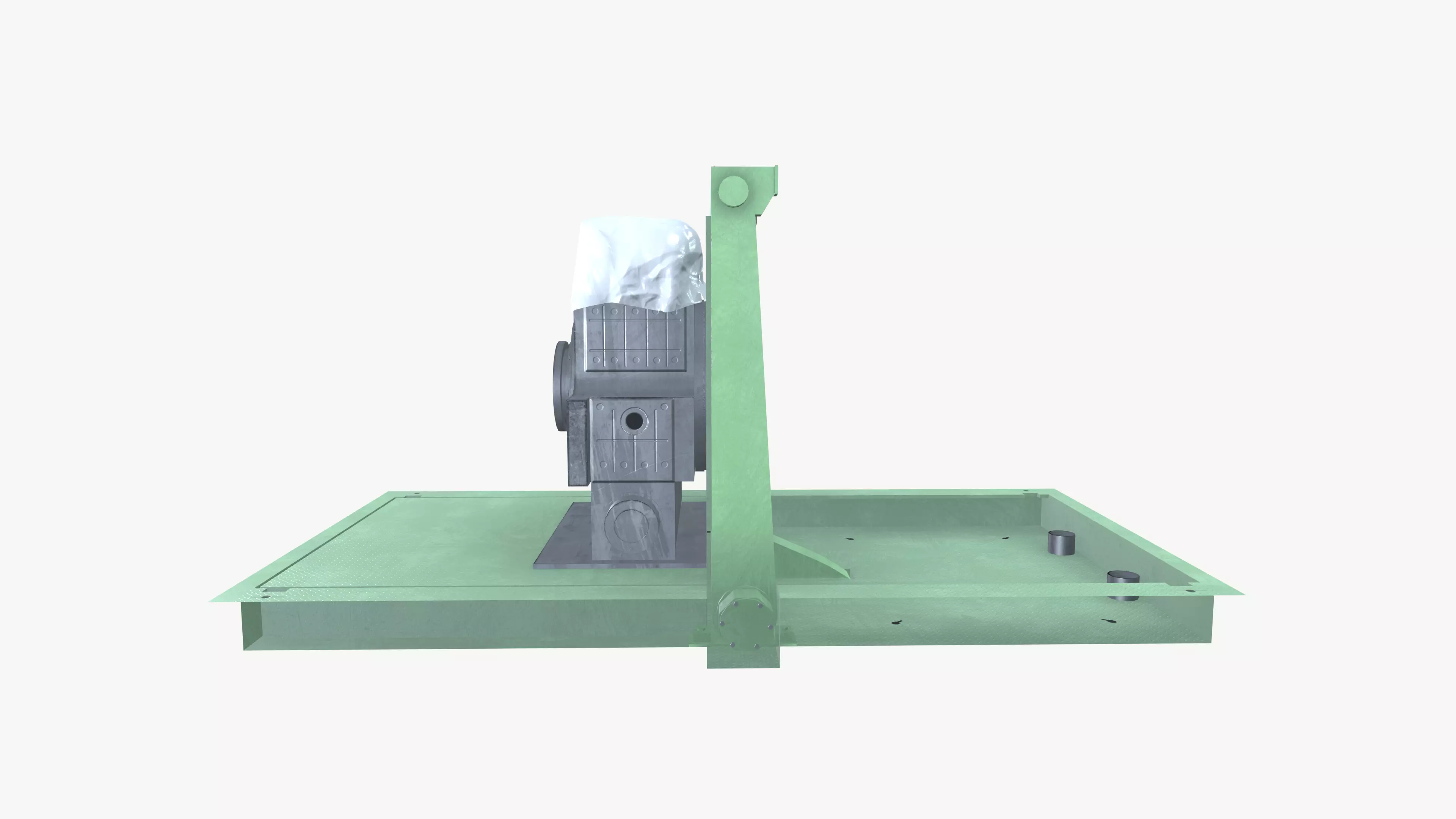 Bur Chock Tilter Low-poly 3D model_3