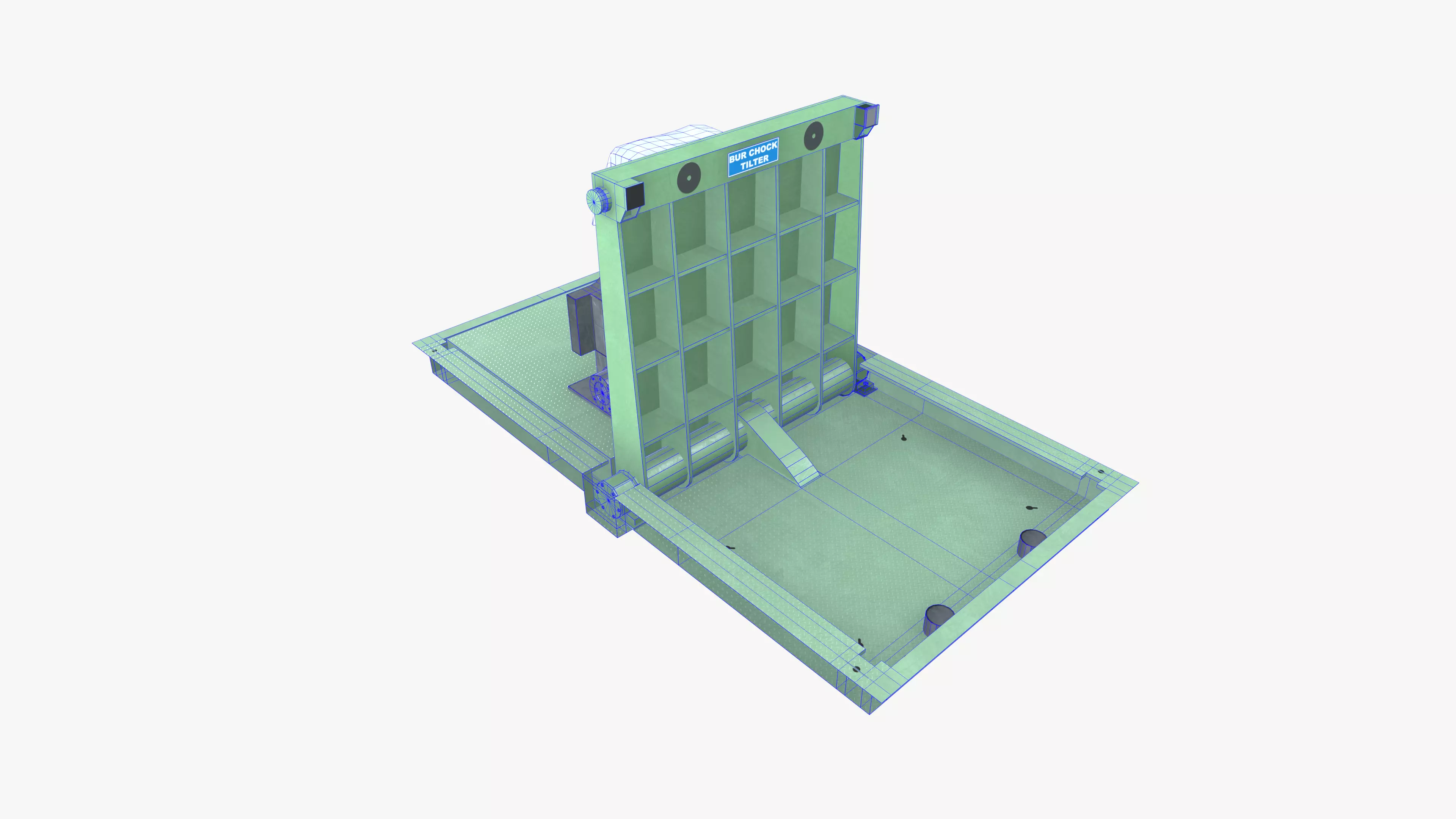 Bur Chock Tilter Low-poly 3D model_10