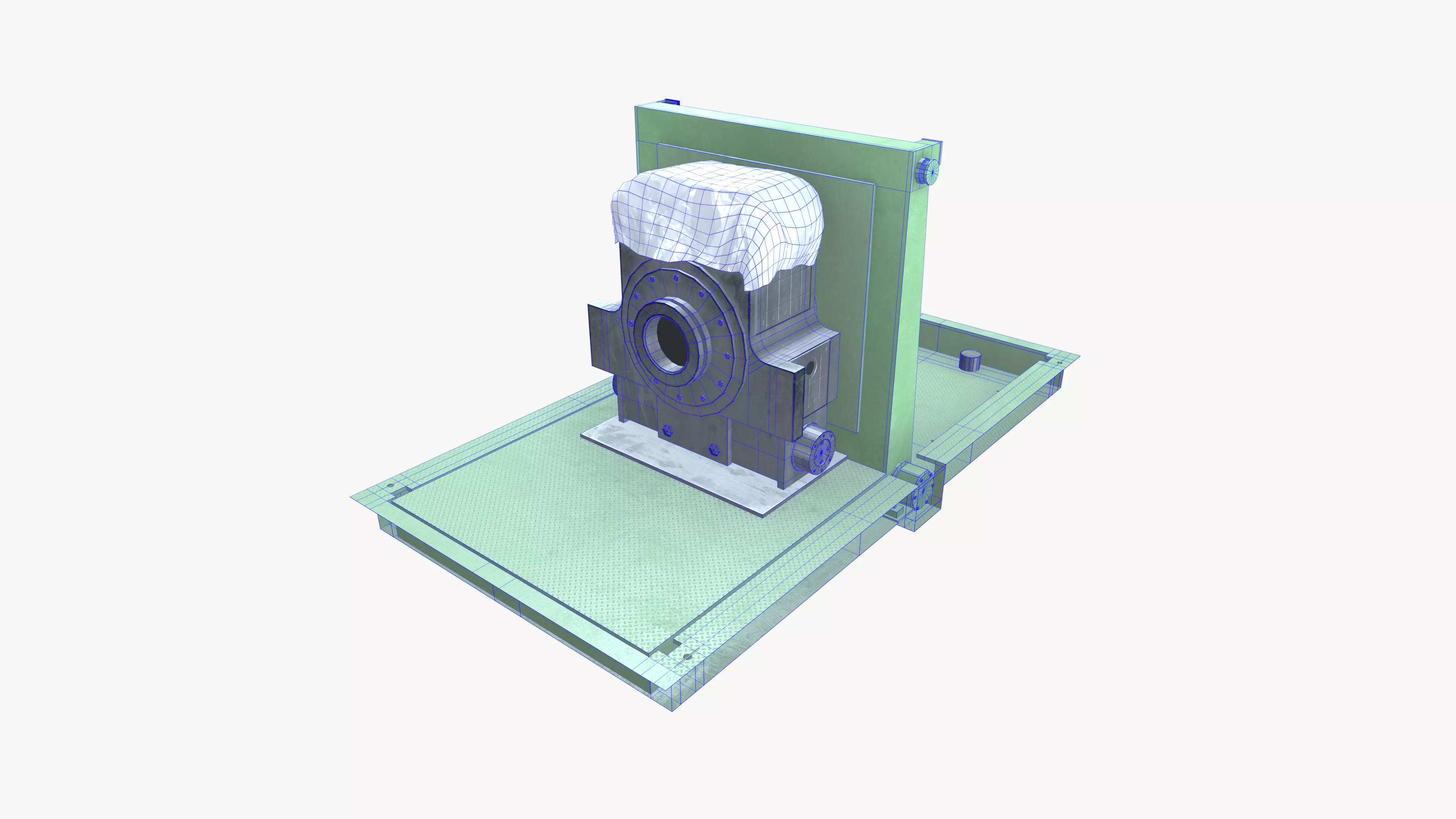 Bur Chock Tilter Low-poly 3D model_8