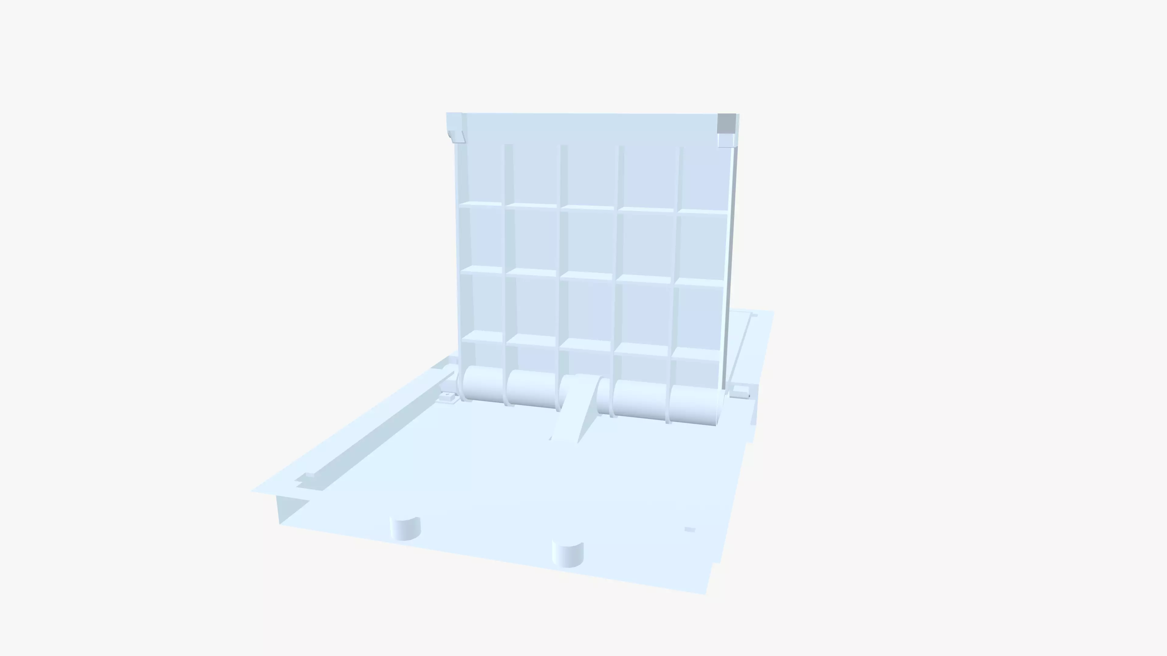 Bur Chock Tilter Low-poly 3D model_15