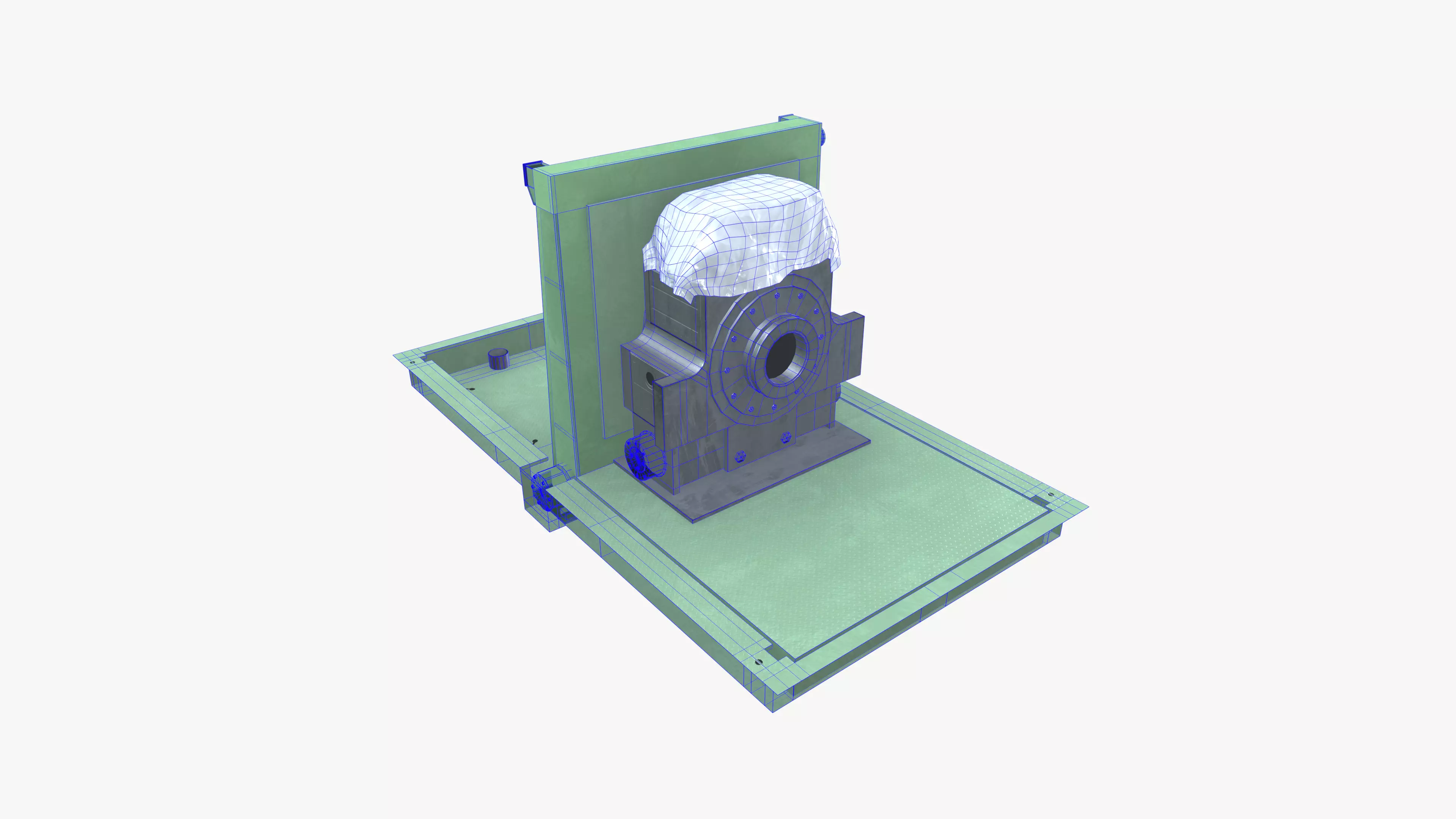 Bur Chock Tilter Low-poly 3D model_7