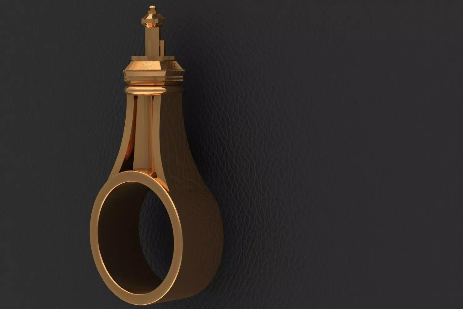 G1036 Golden CN Tower Tribute Ring 3D print model_2