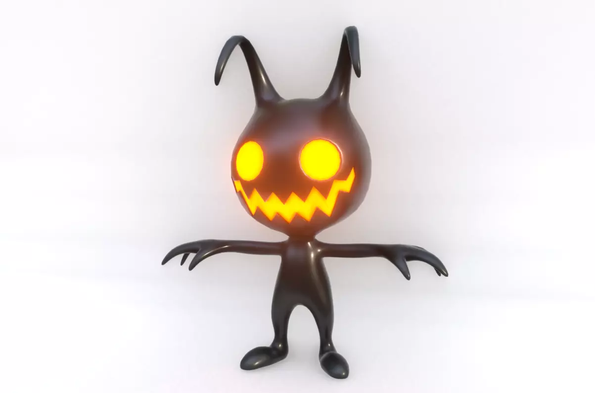 Monster A01 Low-poly 3D model_0