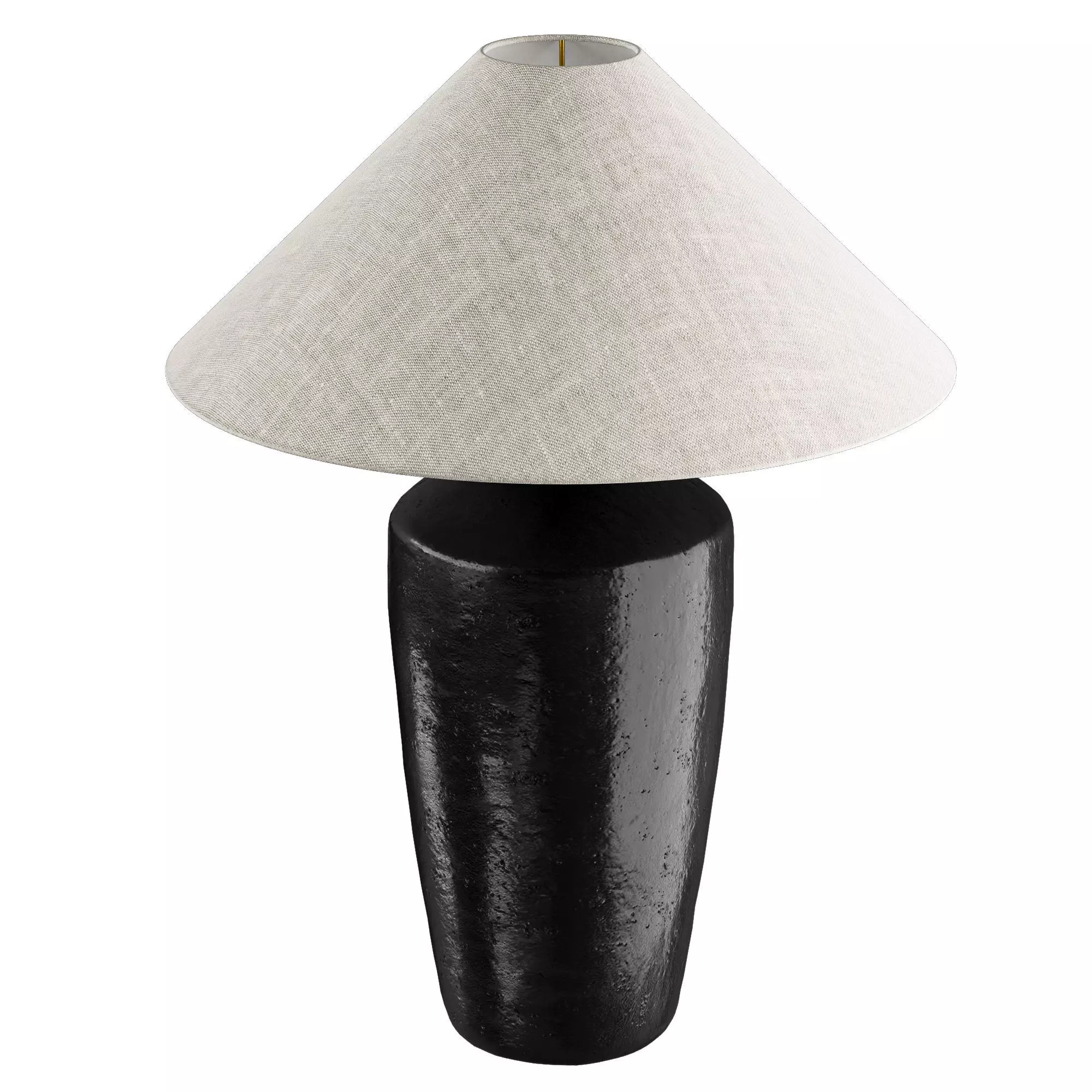 Zara Home Ceramic Table Lamp 3D model_2