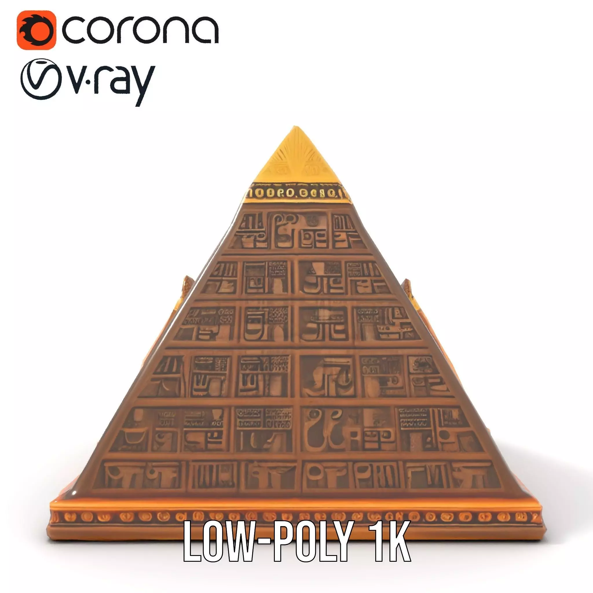 Ancient Pyramid Monument model pack Low-poly 3D model_15