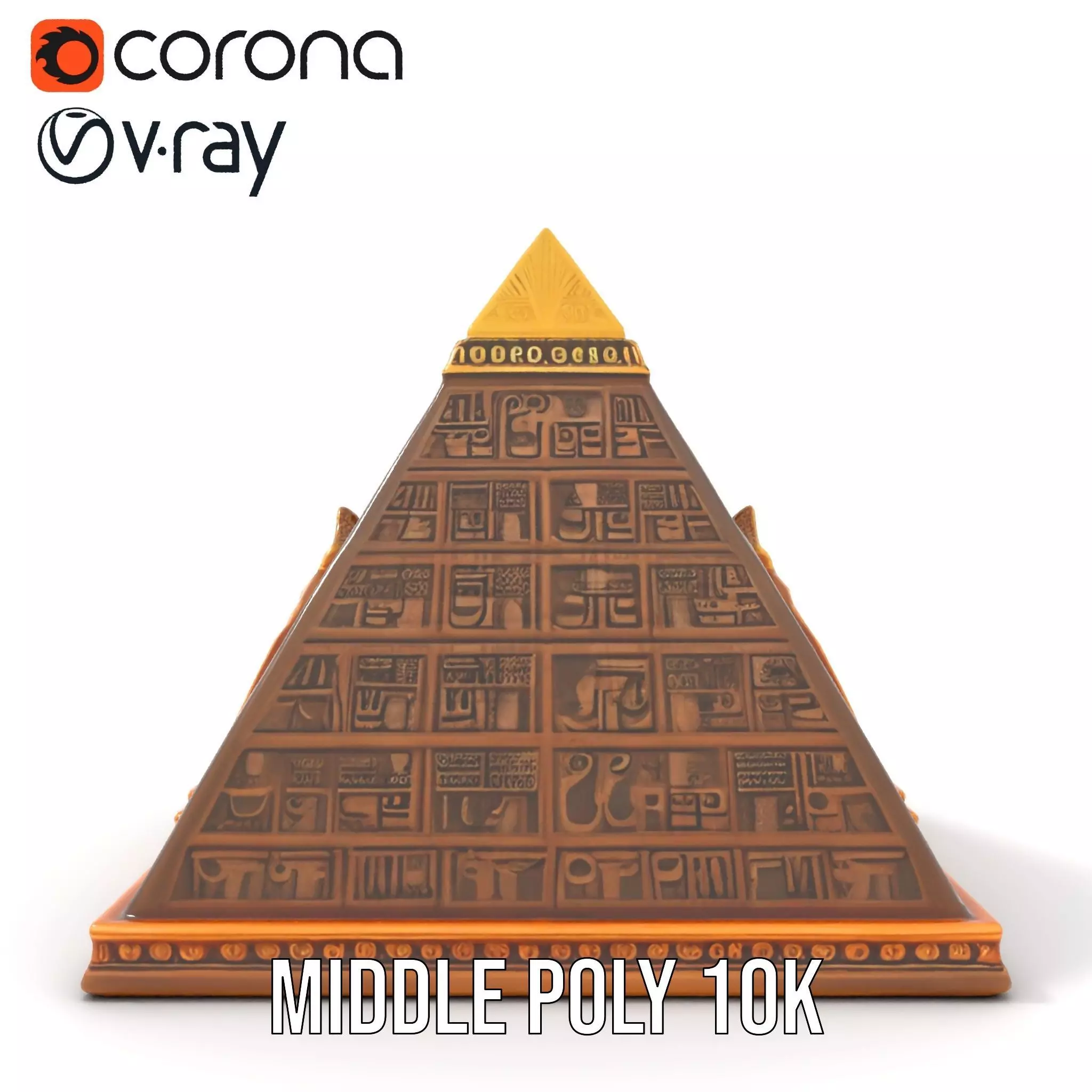 Ancient Pyramid Monument model pack Low-poly 3D model_12