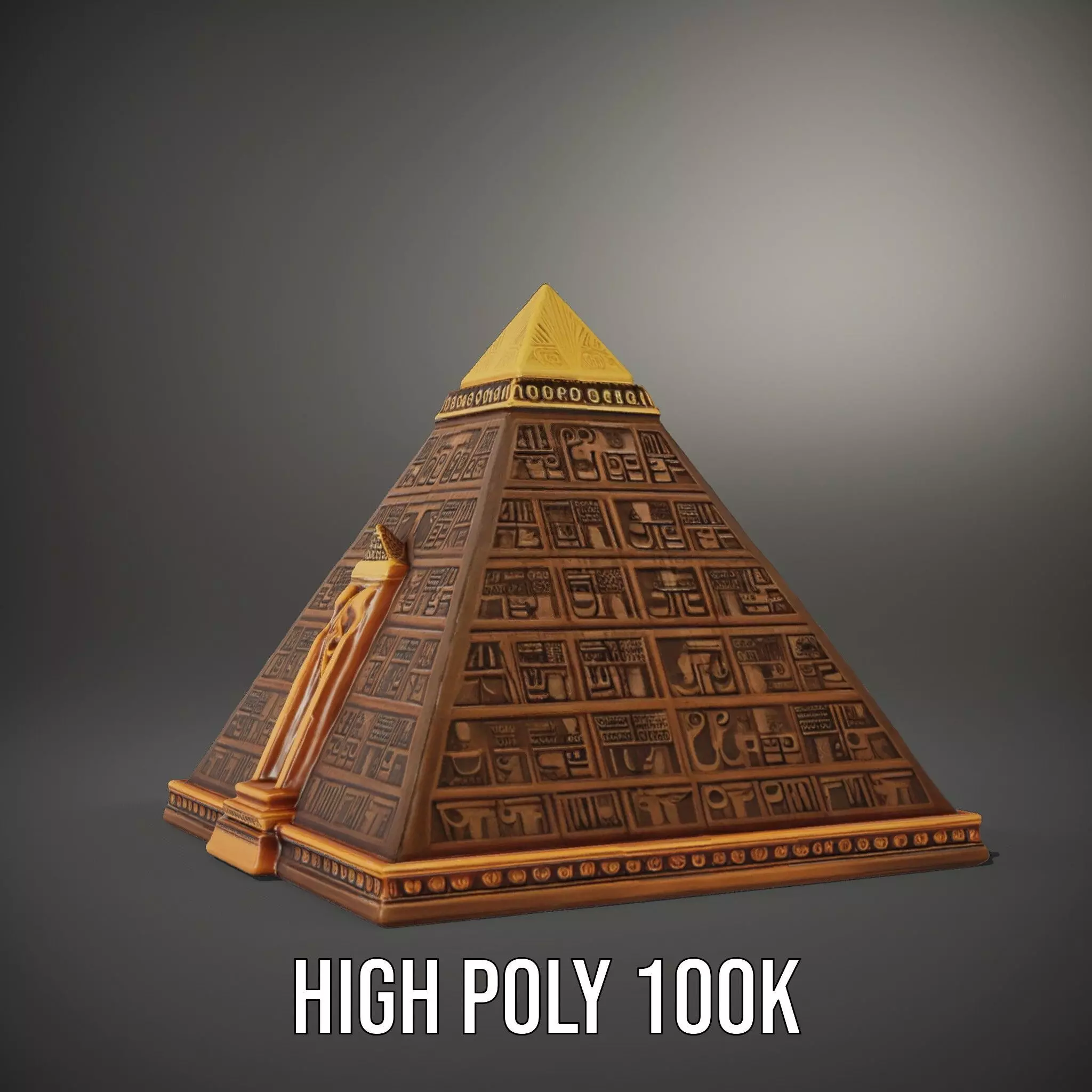 Ancient Pyramid Monument model pack Low-poly 3D model_9