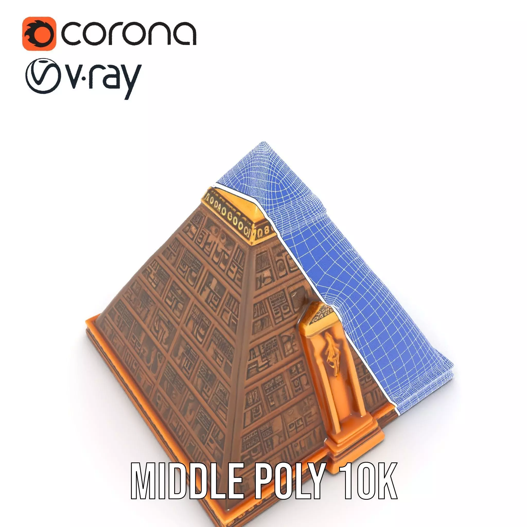 Ancient Pyramid Monument model pack Low-poly 3D model_31