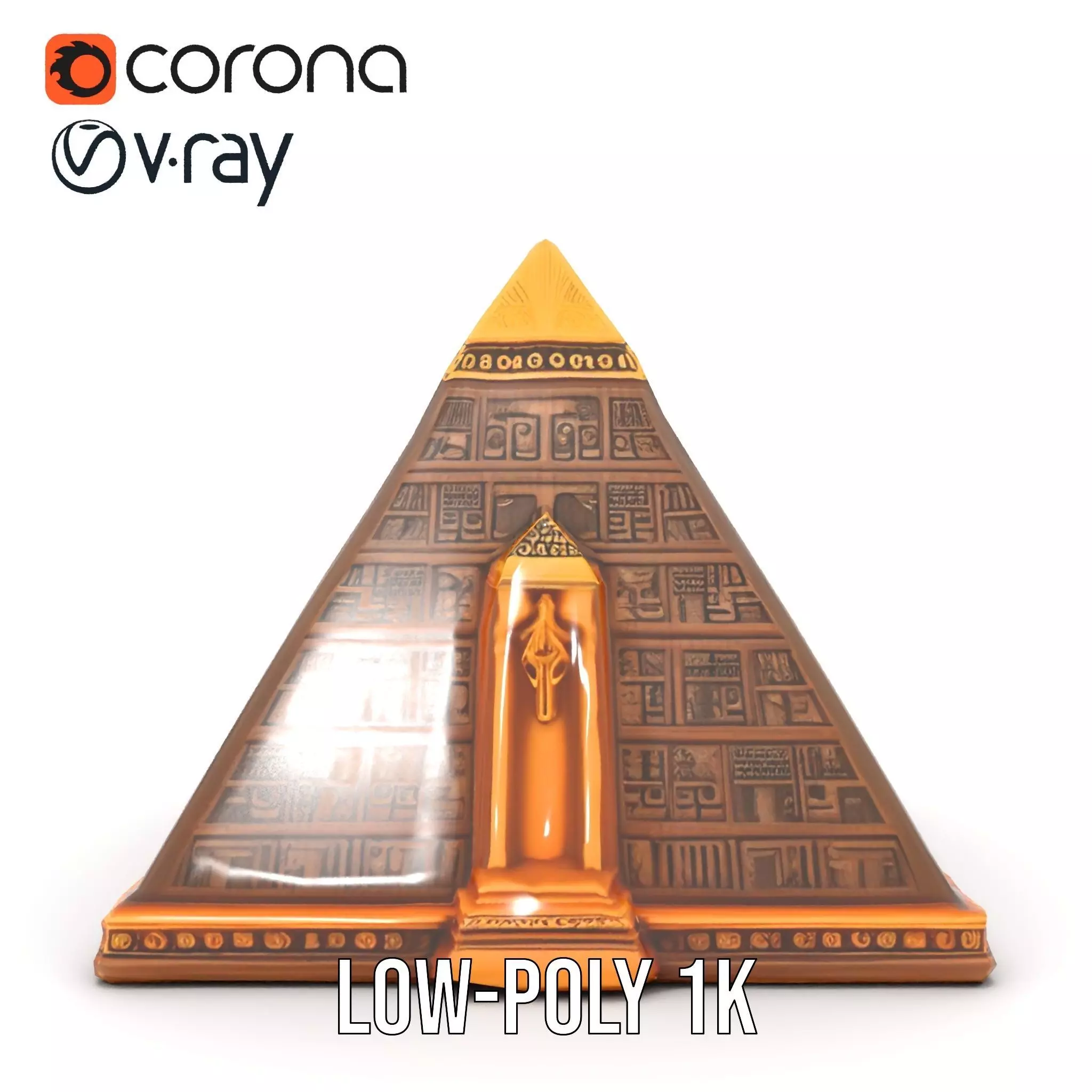 Ancient Pyramid Monument model pack Low-poly 3D model_18