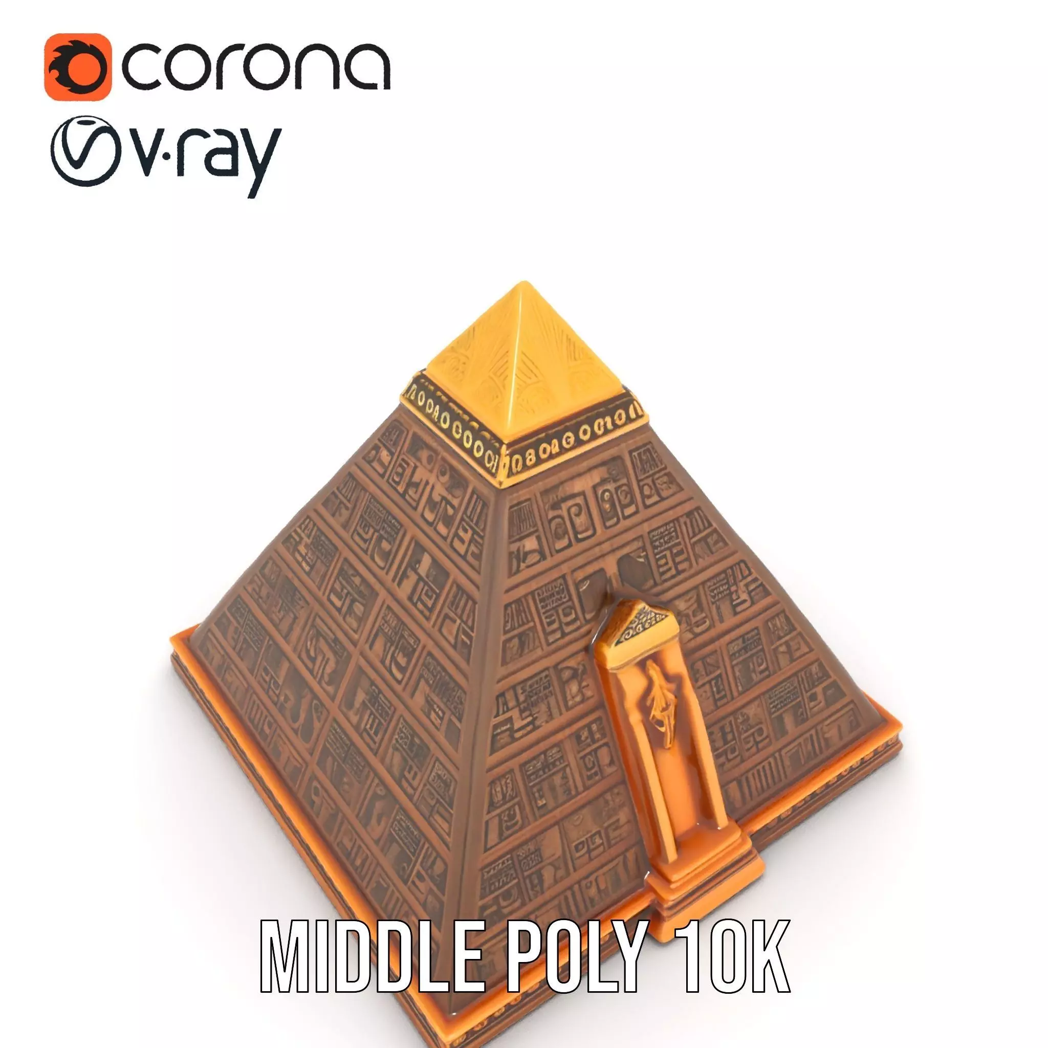 Ancient Pyramid Monument model pack Low-poly 3D model_20