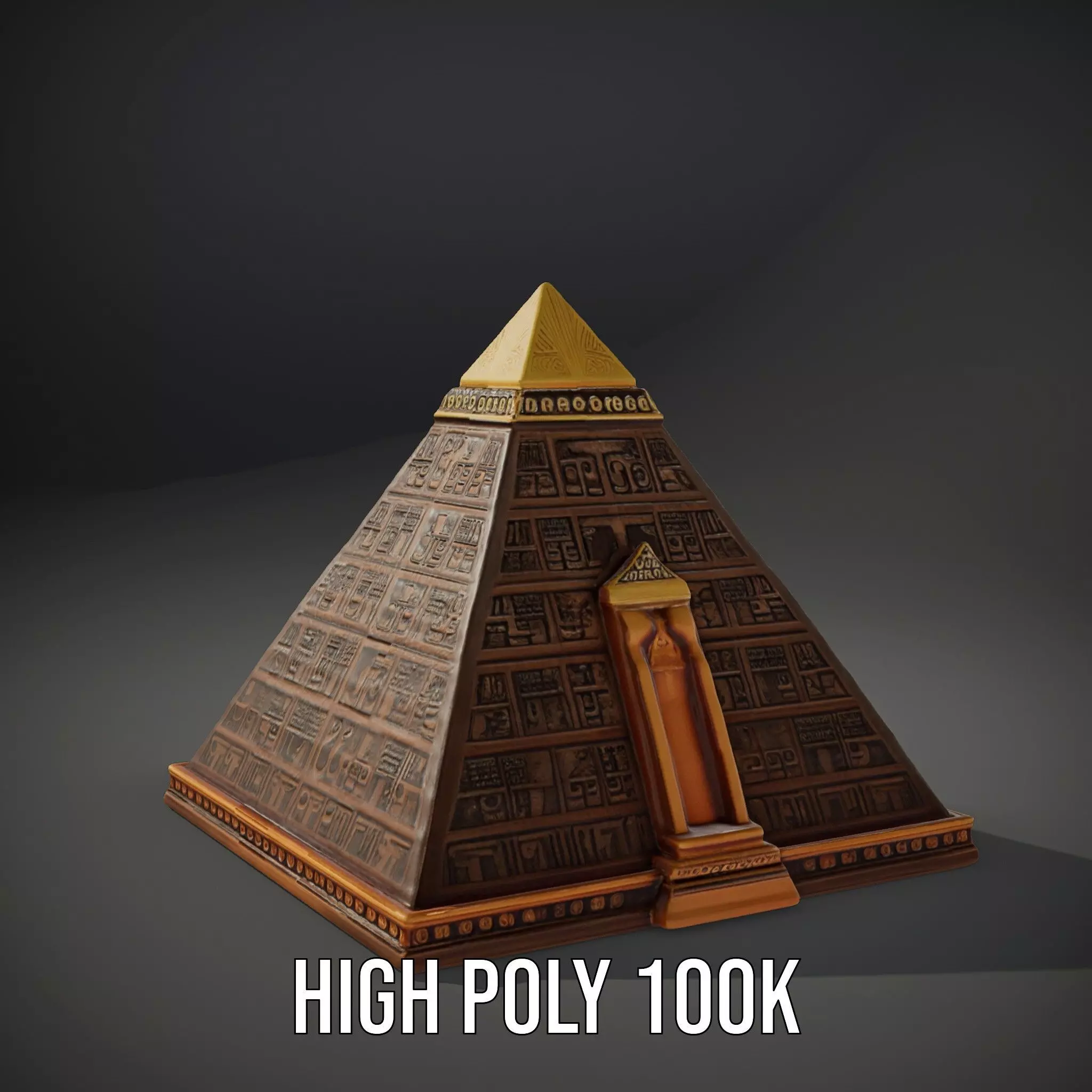 Ancient Pyramid Monument model pack Low-poly 3D model_11