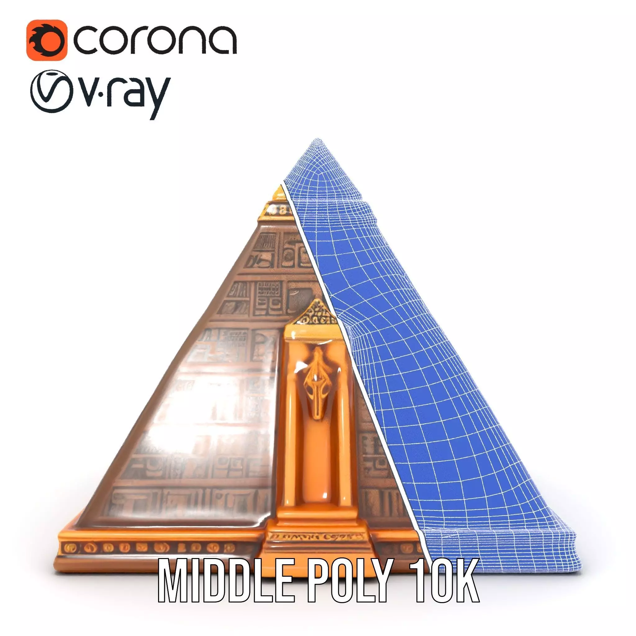 Ancient Pyramid Monument model pack Low-poly 3D model_28