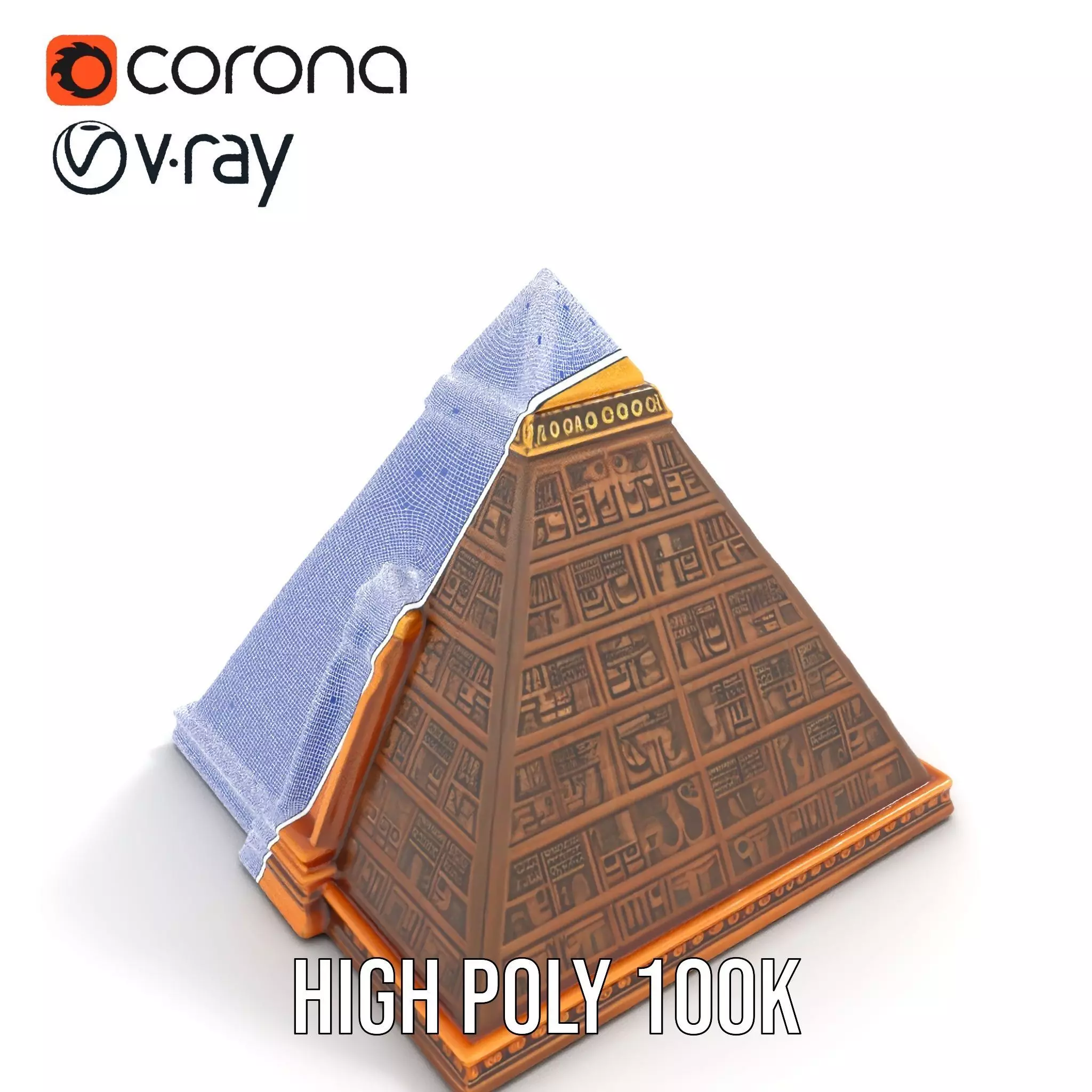 Ancient Pyramid Monument model pack Low-poly 3D model_30