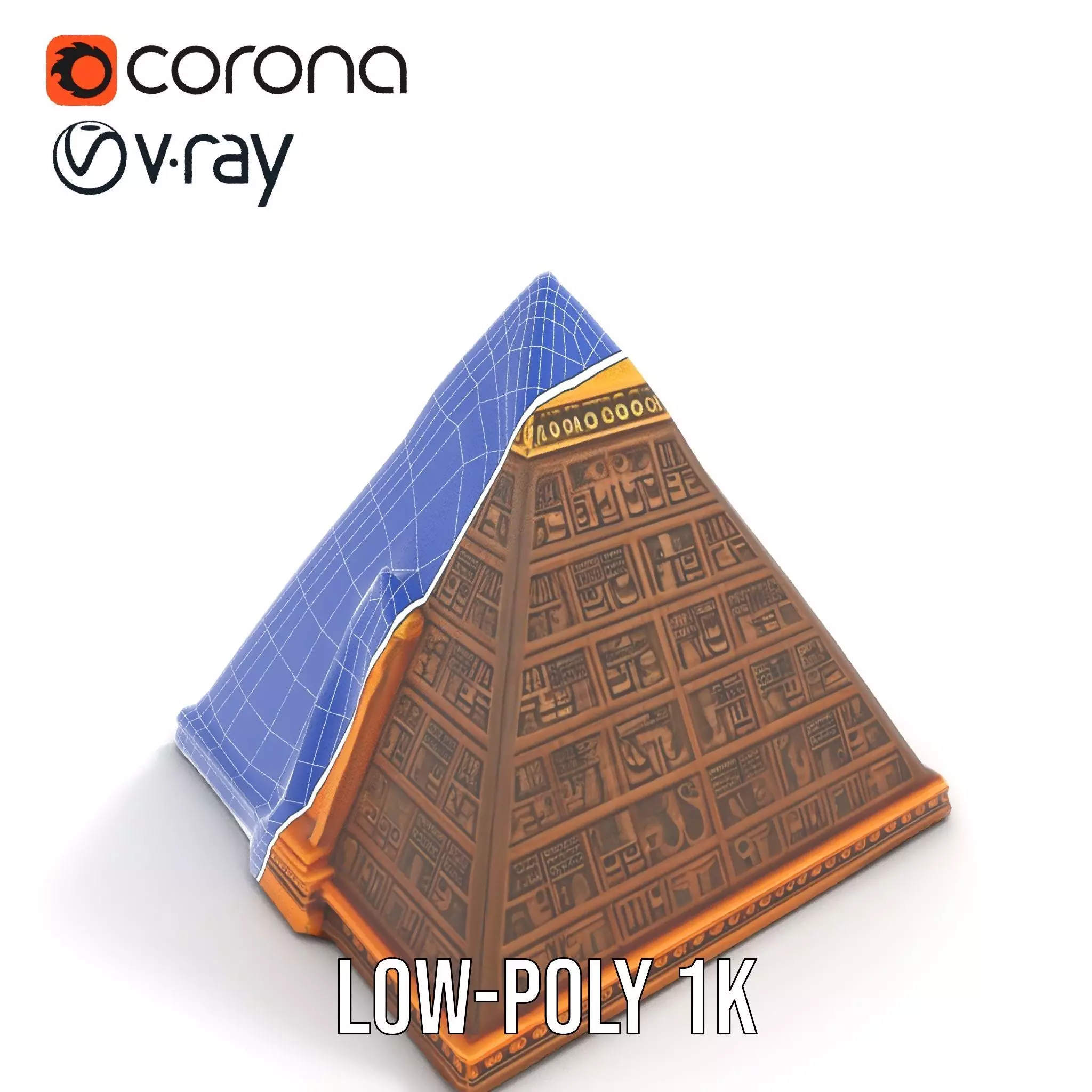 Ancient Pyramid Monument model pack Low-poly 3D model_24