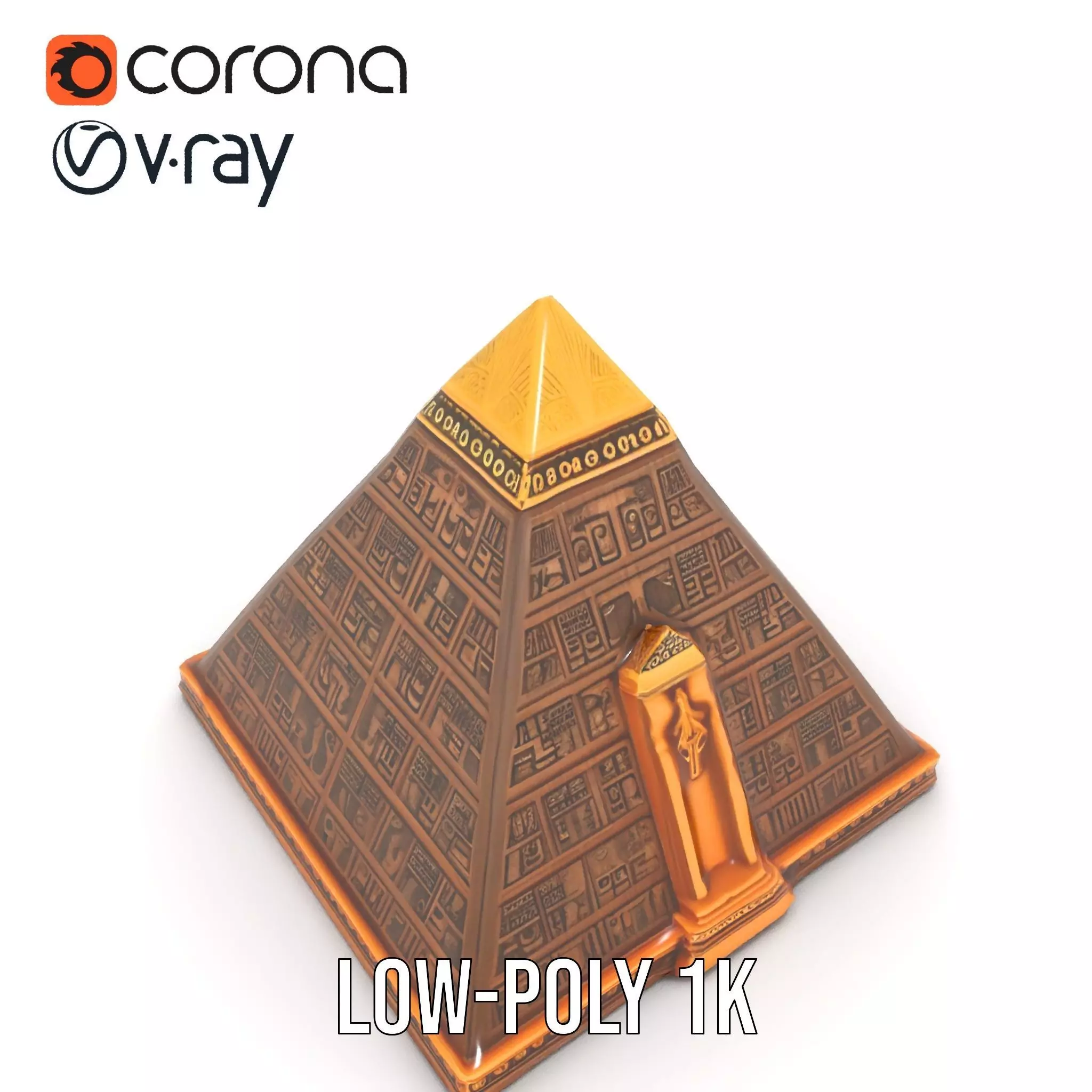 Ancient Pyramid Monument model pack Low-poly 3D model_8