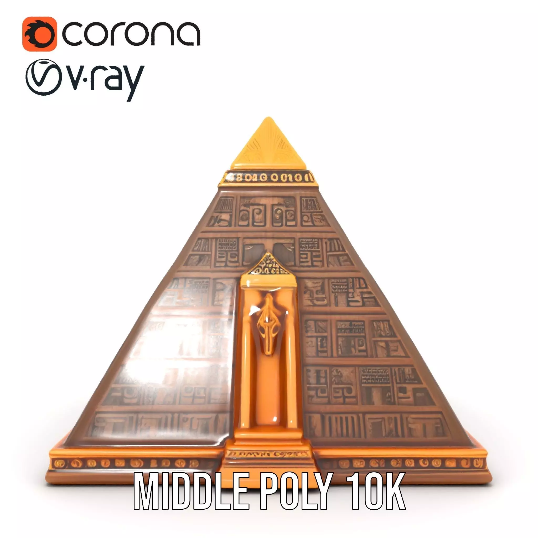 Ancient Pyramid Monument model pack Low-poly 3D model_14