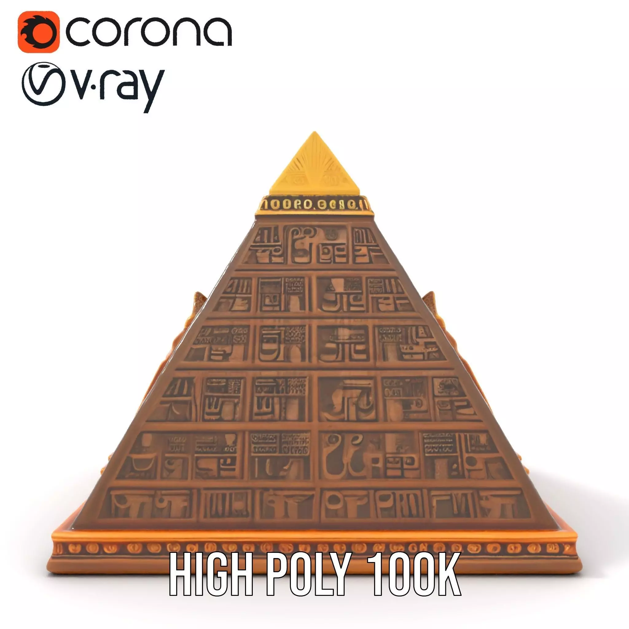 Ancient Pyramid Monument model pack Low-poly 3D model_25