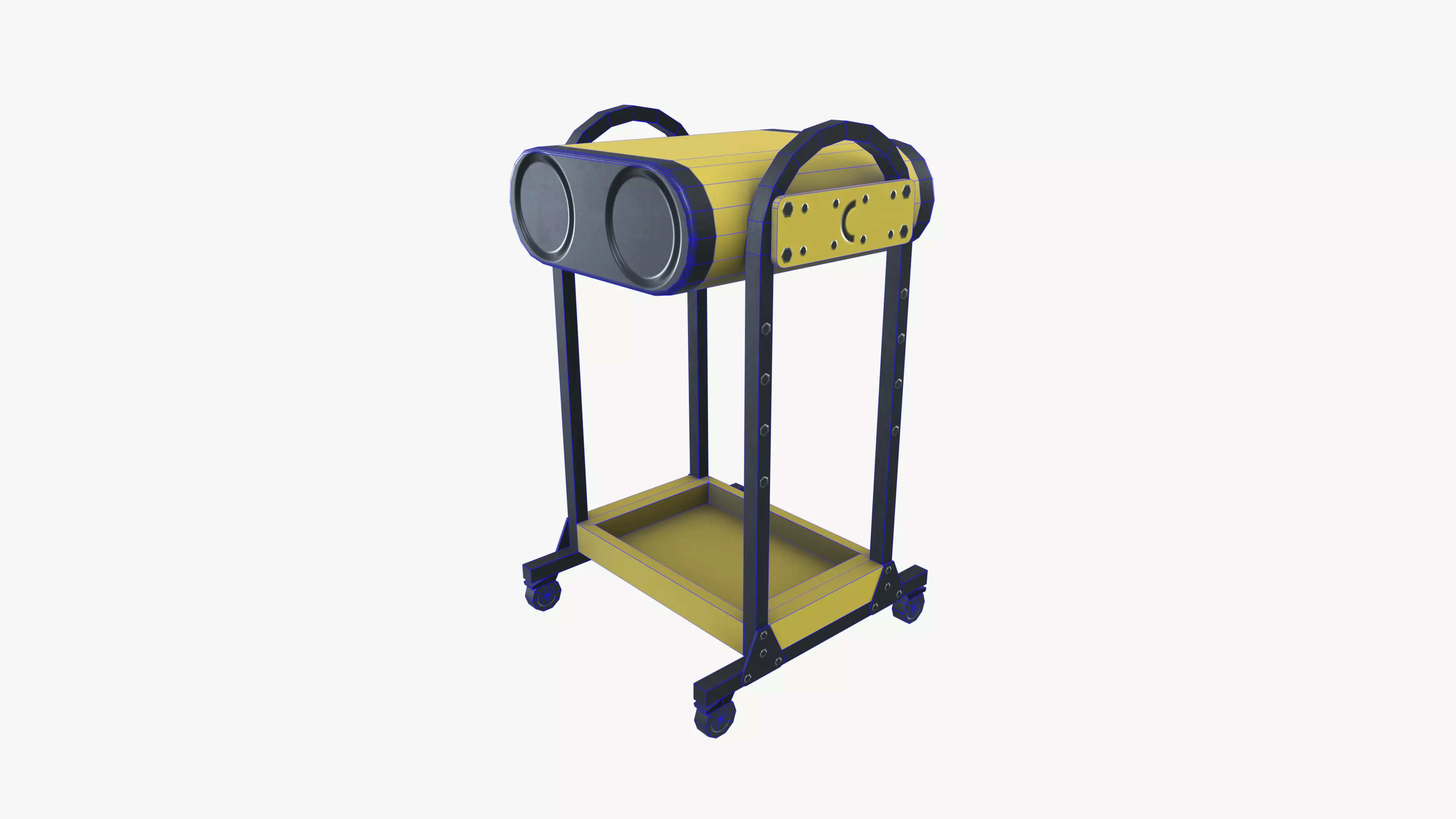 Multi Jet Fan Low-poly 3D model_16