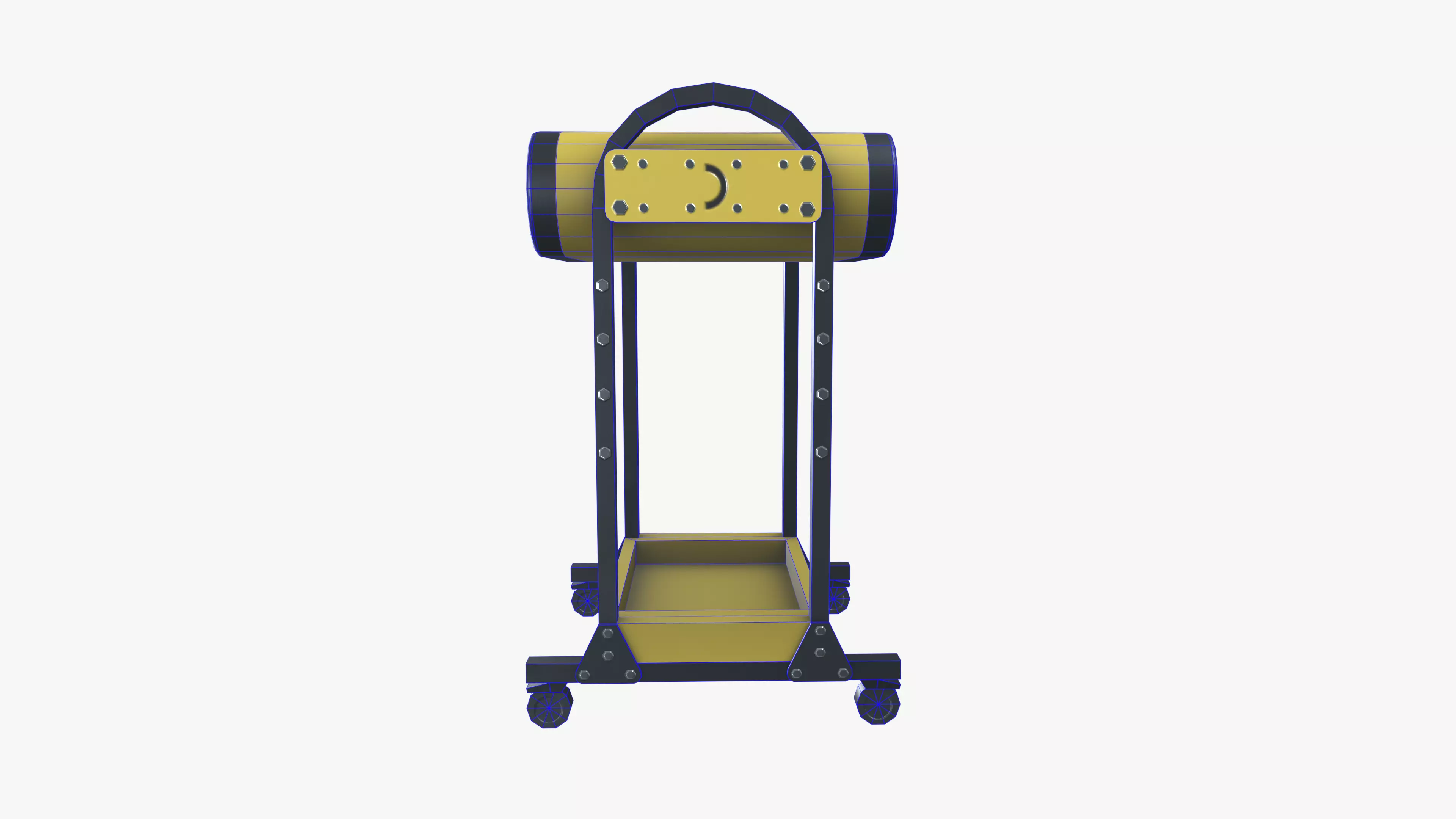 Multi Jet Fan Low-poly 3D model_14