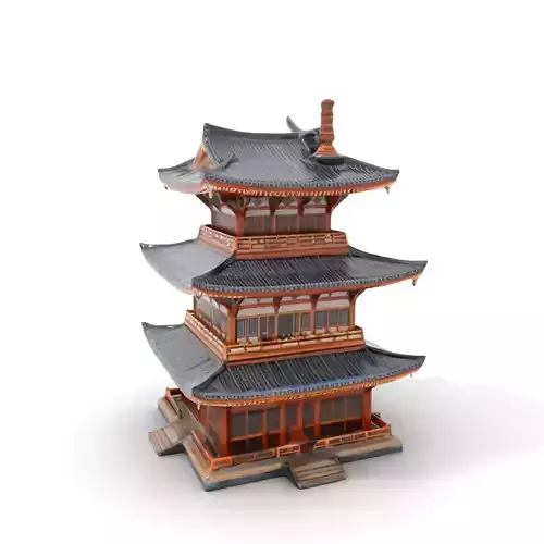 Elegant Pagoda Architecture model pack