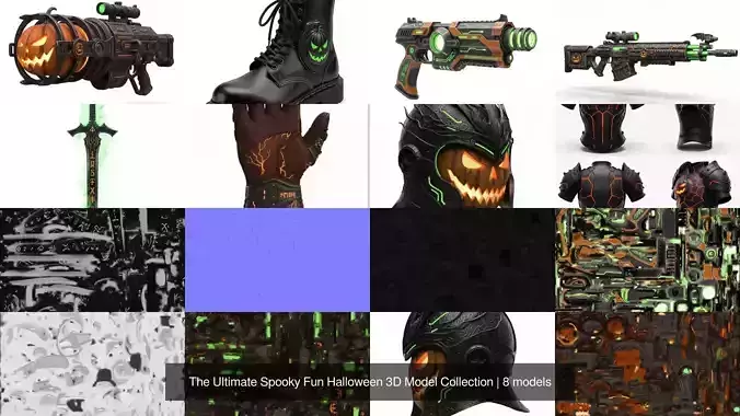 The Ultimate Spooky Fun Halloween 3D Model Collection