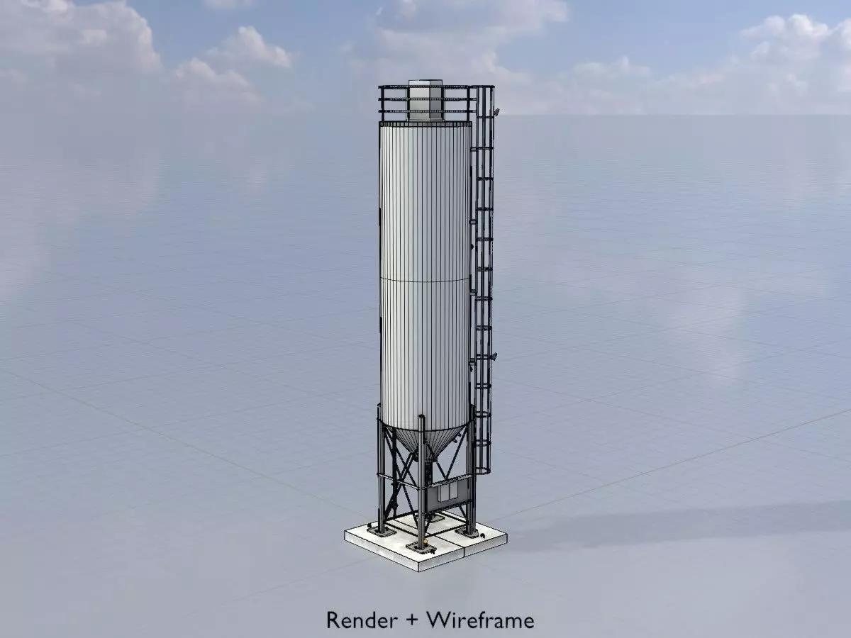 Industrial Cement Silo All Versions 3D Model Collection_50