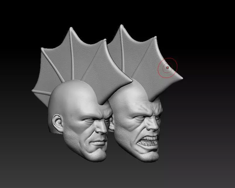 The Savage Dragon Headsculpt for Action Figures 3D print model_1