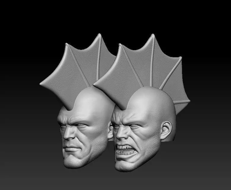 The Savage Dragon Headsculpt for Action Figures 3D print model_2