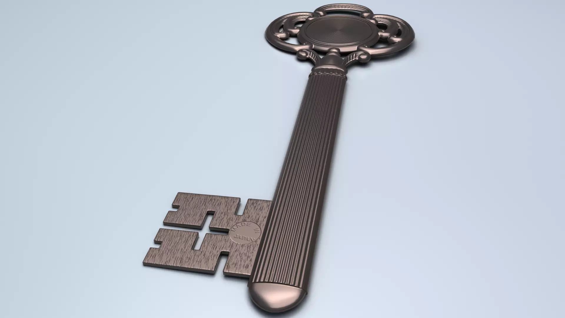 Antique Room Thermometer 3D model_36