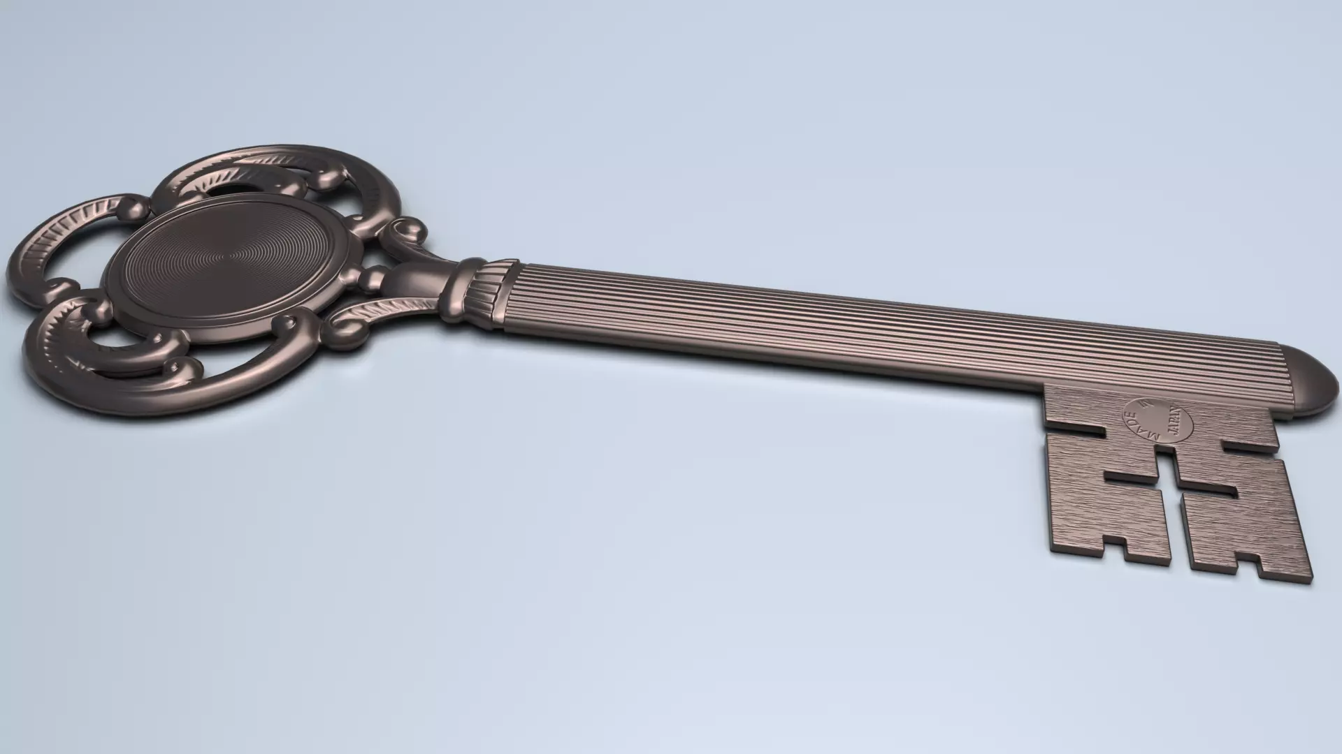 Antique Room Thermometer 3D model_26