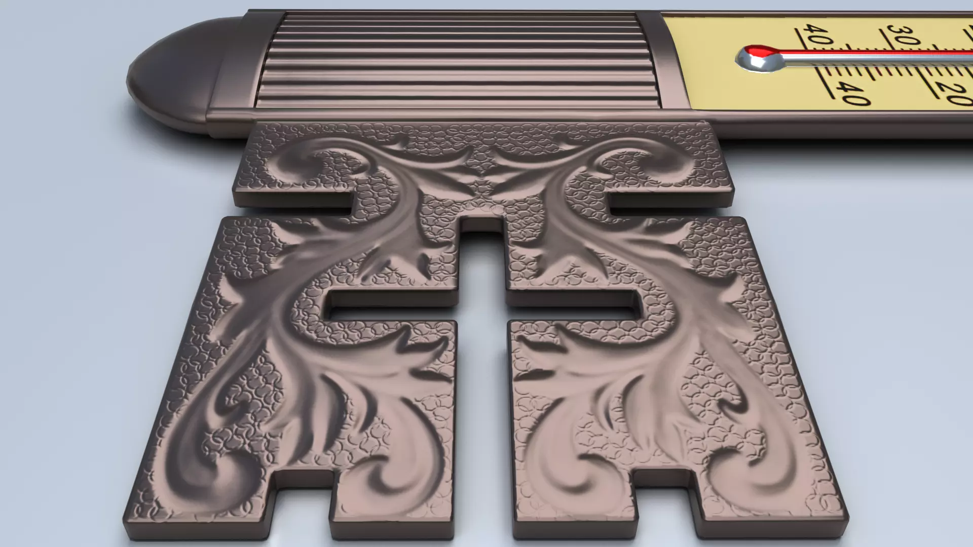 Antique Room Thermometer 3D model_51