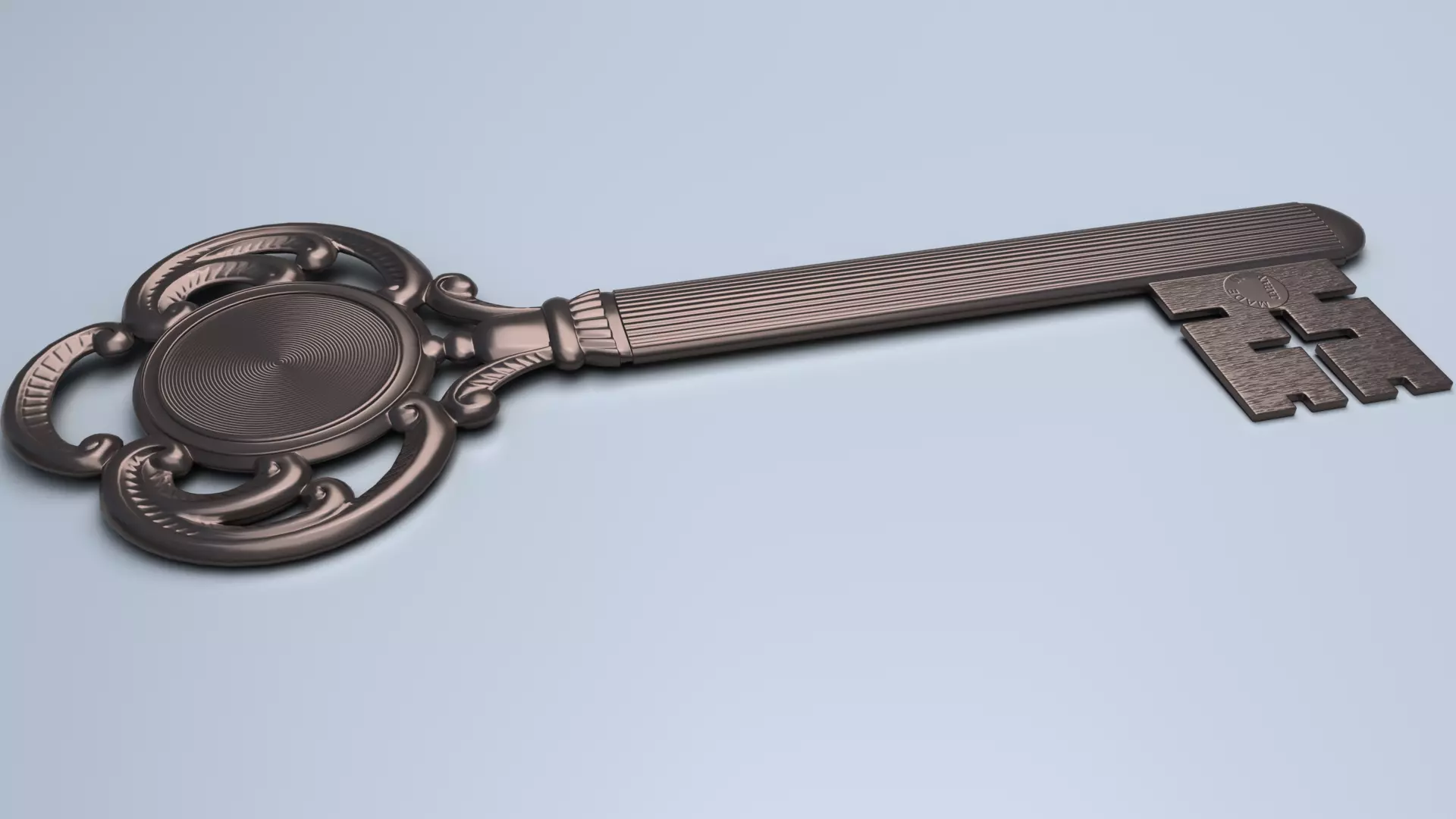 Antique Room Thermometer 3D model_24