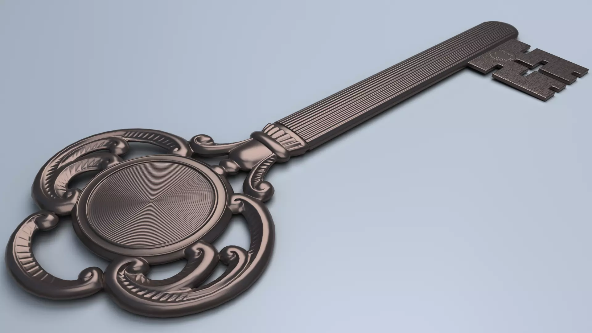 Antique Room Thermometer 3D model_21