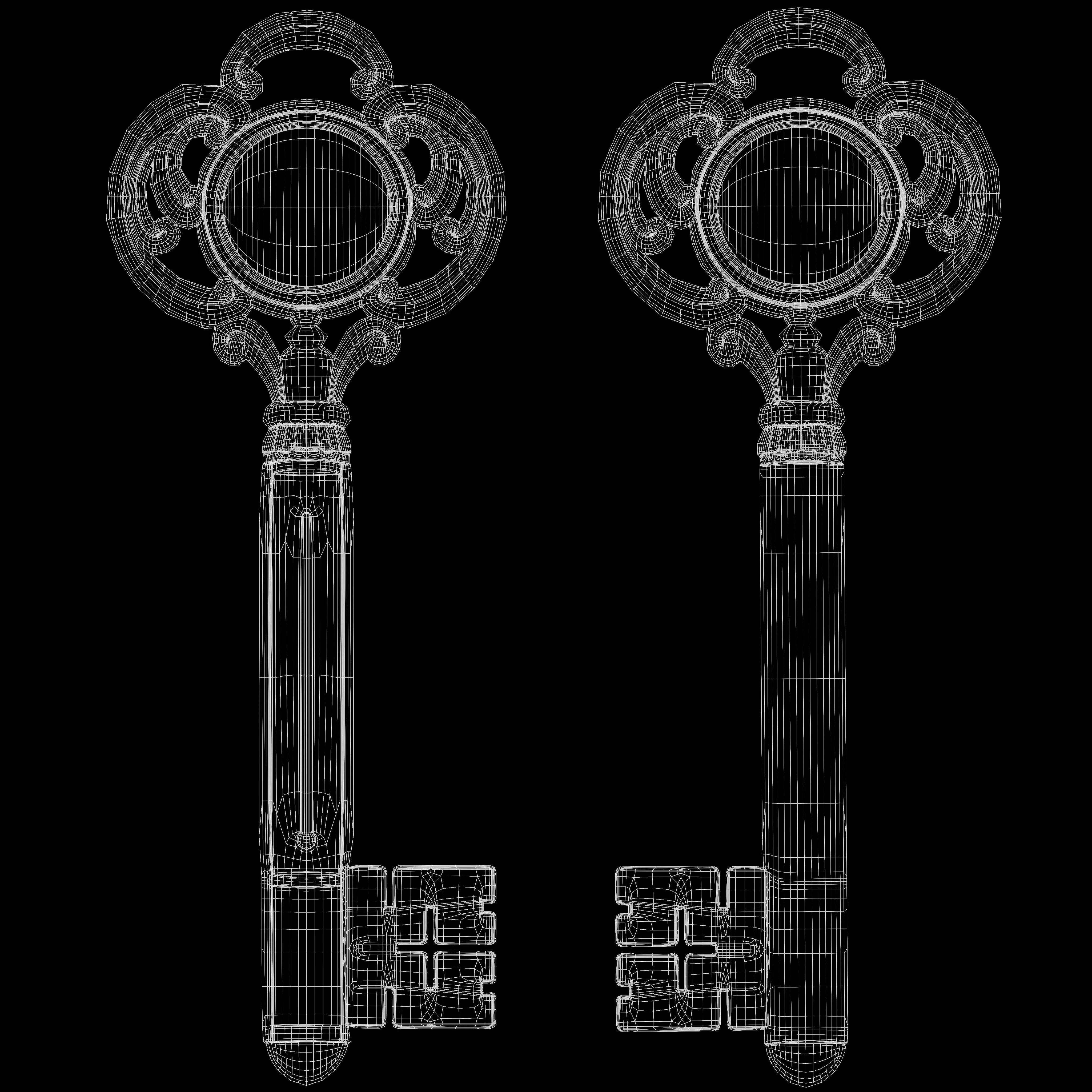 Antique Room Thermometer 3D model_57