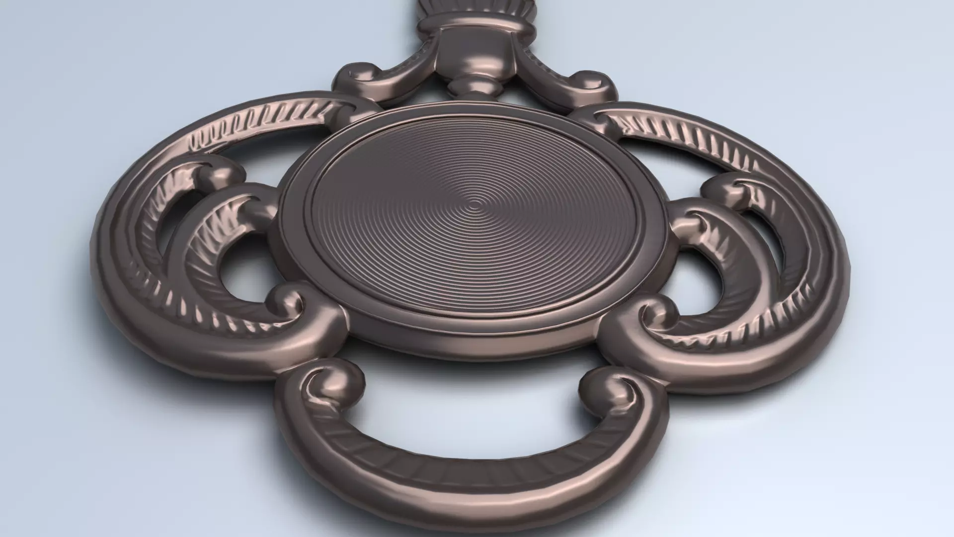 Antique Room Thermometer 3D model_44