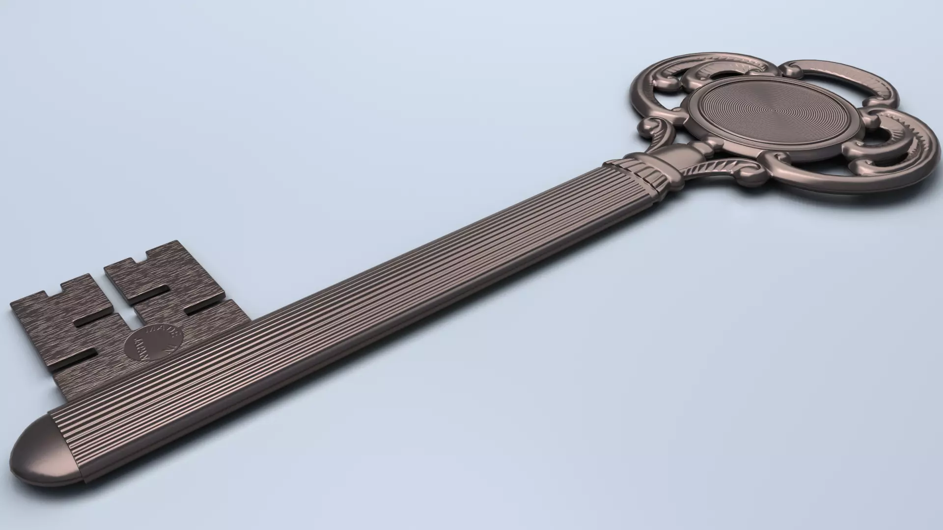 Antique Room Thermometer 3D model_40