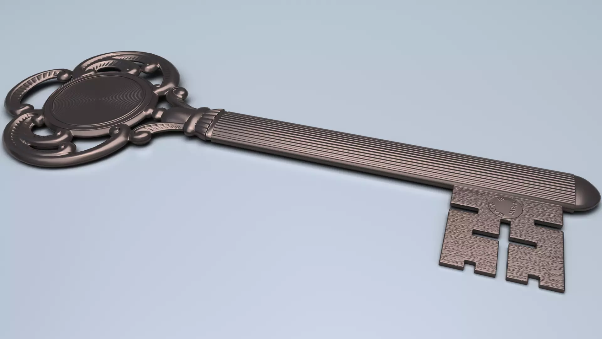 Antique Room Thermometer 3D model_27