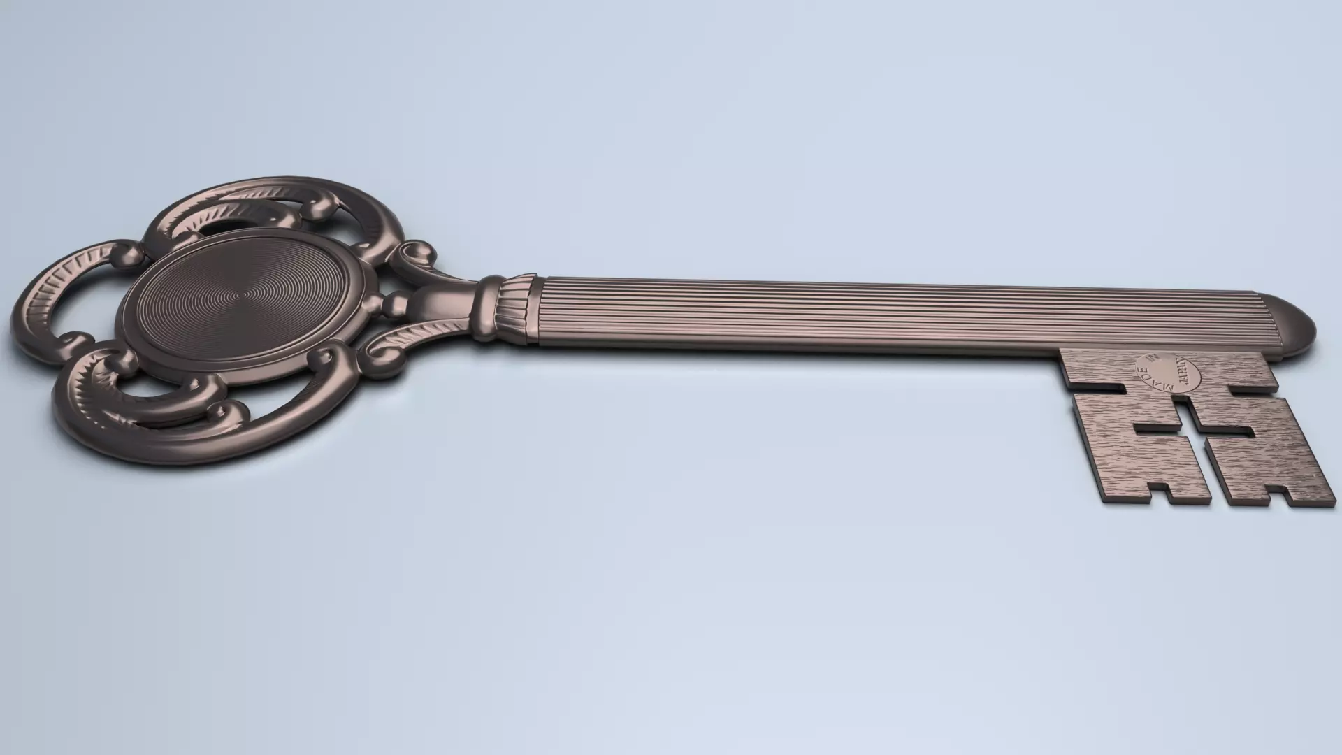 Antique Room Thermometer 3D model_25