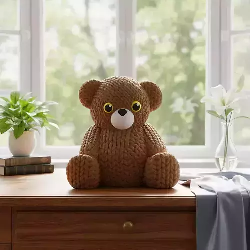 Knitted Teddy Bear 3D Printable