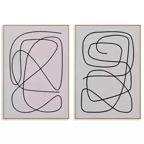 Abstract Painting Frame set