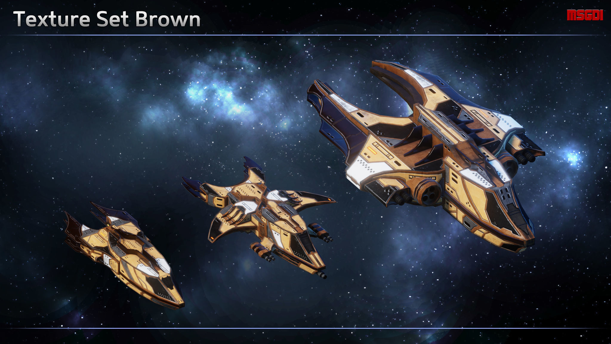 Spaceship Thaalian Empire Fighters Low-poly 3D model_6