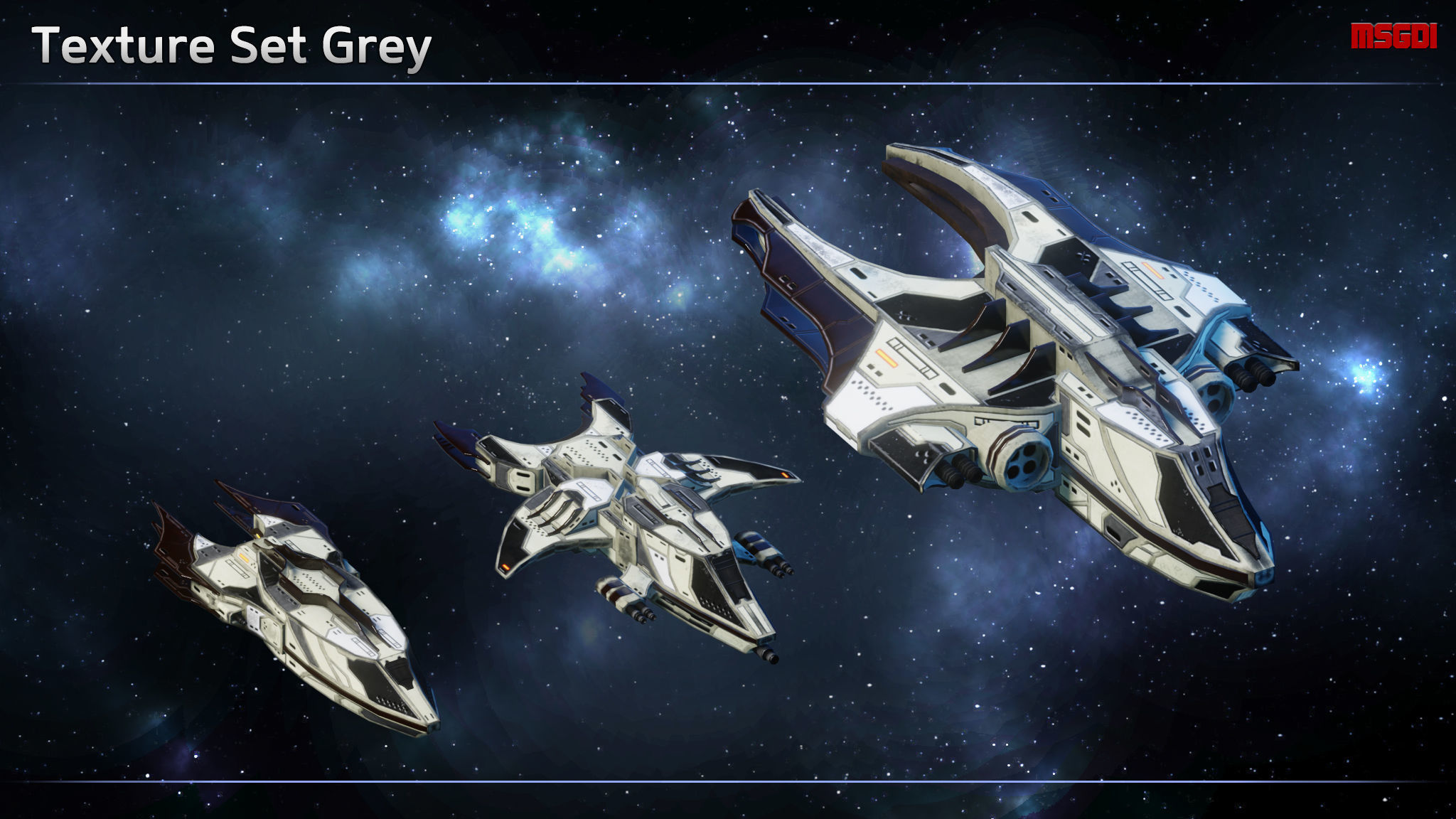 Spaceship Thaalian Empire Fighters Low-poly 3D model_8