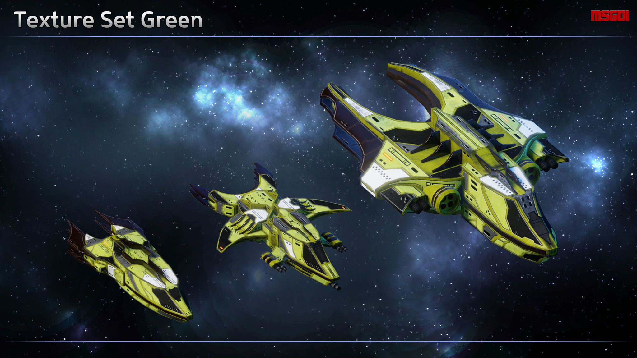 Spaceship Thaalian Empire Fighters Low-poly 3D model_7