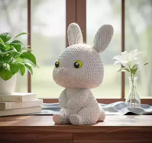 Knitted Cute Bunny 3D Printable