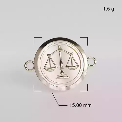 round pendant with scales